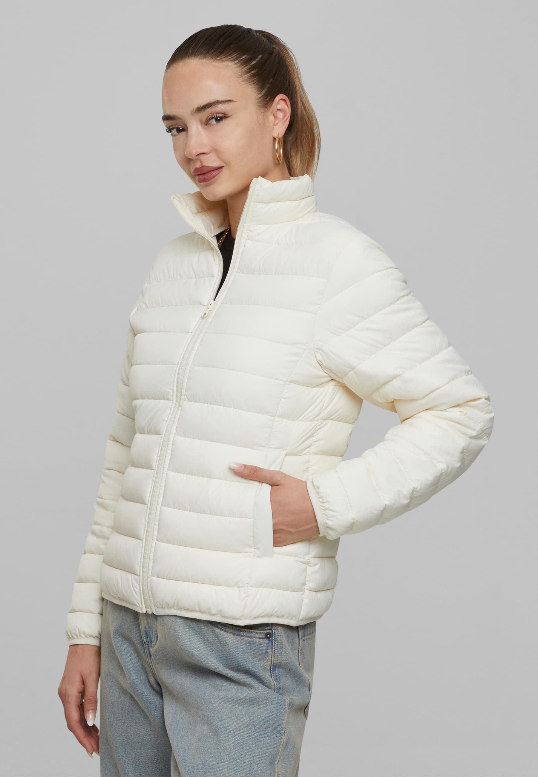 URBAN CLASSICS Allwetterjacke »Urban Classics Ladies Ultra Light Puffer Jacket«, (1 St.), ohne Kapuze