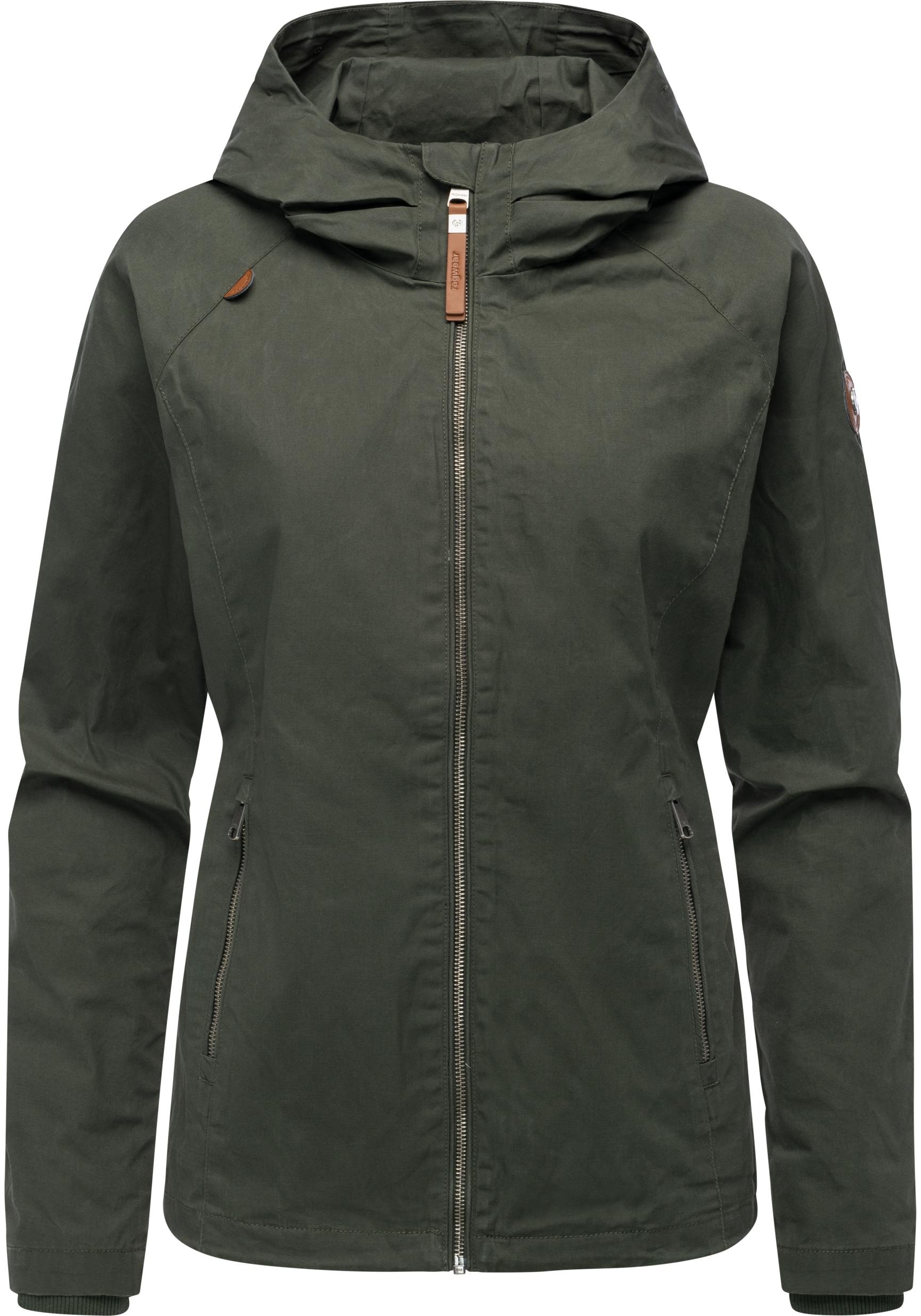 Ragwear Outdoorjacke "Dizzea Vintage YOUMODO" mit Kapuze Beschichtete Baumwoll-Jacke für den Übergang