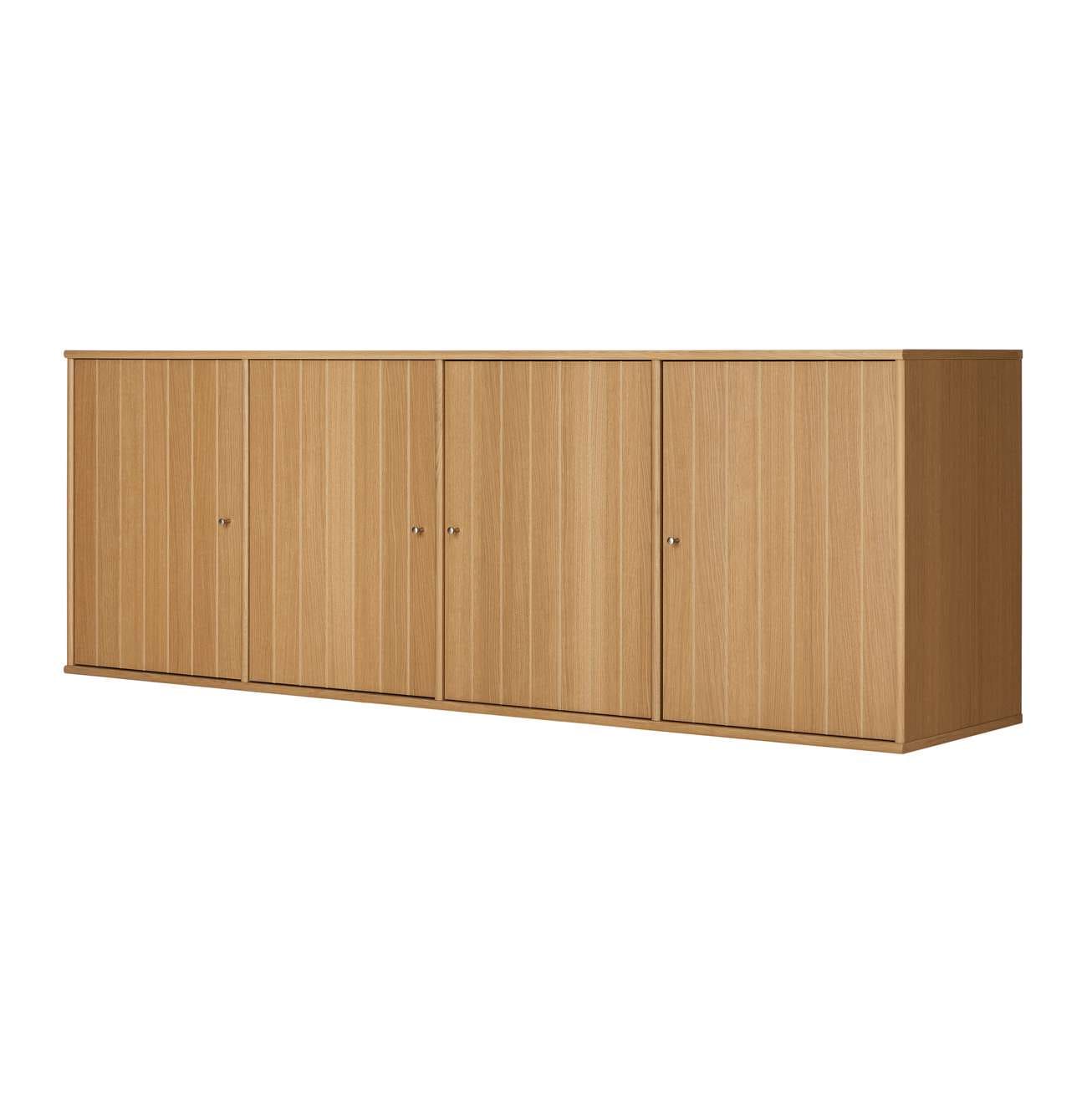 Hammel Furniture Sideboard »Mistral, Hochwertig Schrank, hängend/stehend, mit 4 gerillten Türen«, und 4 verstellbare Einlegeböden, B: 176 cm, anpassungsbar Designmöbel