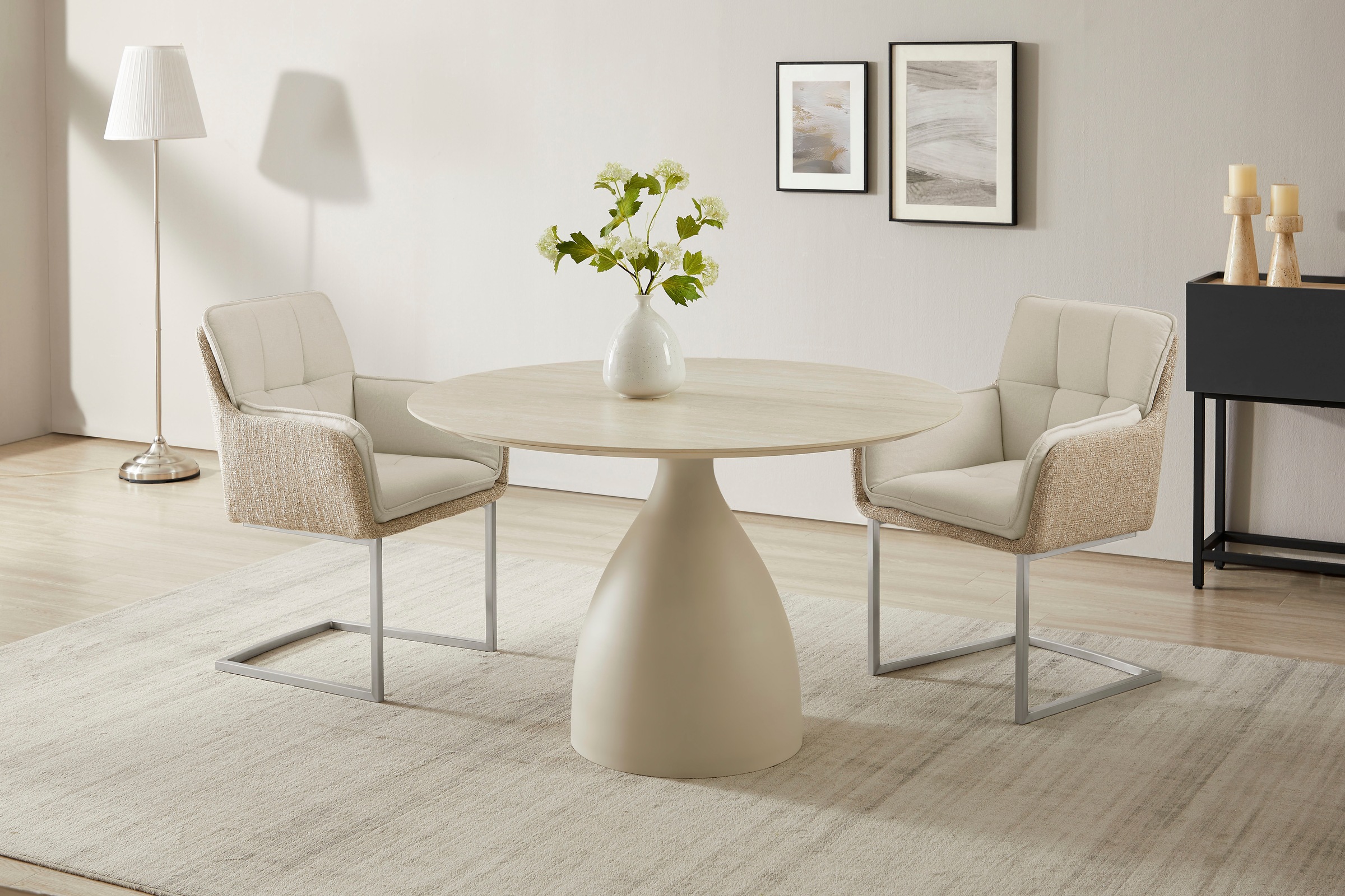 OTTO home Esstisch »Lealux« mit Sintersteinplatte, elegantem Gestell und pflegeleichter Oberfläche