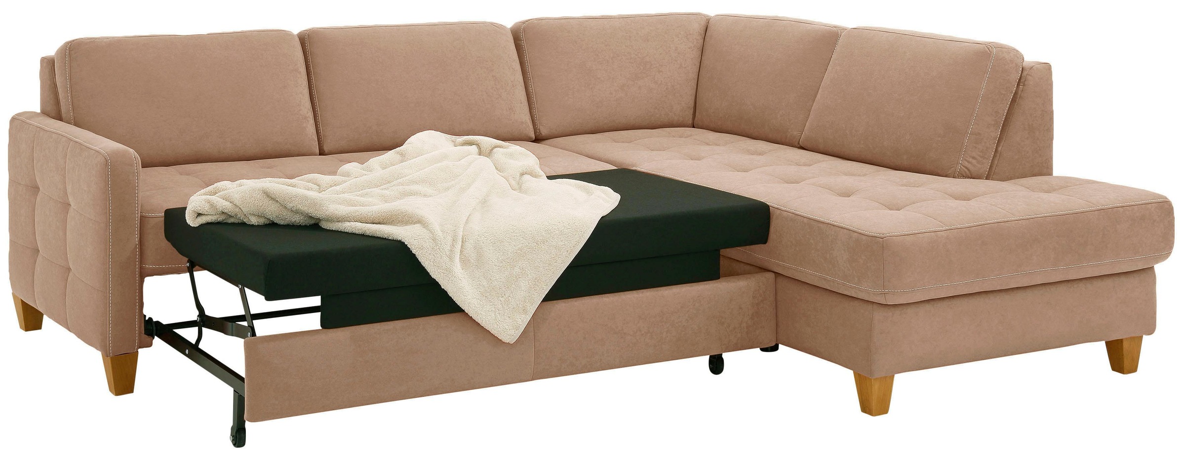 Home affaire Ecksofa »Earl L-Form«, wahlweise auch mit Bettfunktion oder Bettfunktion mit Bettkasten