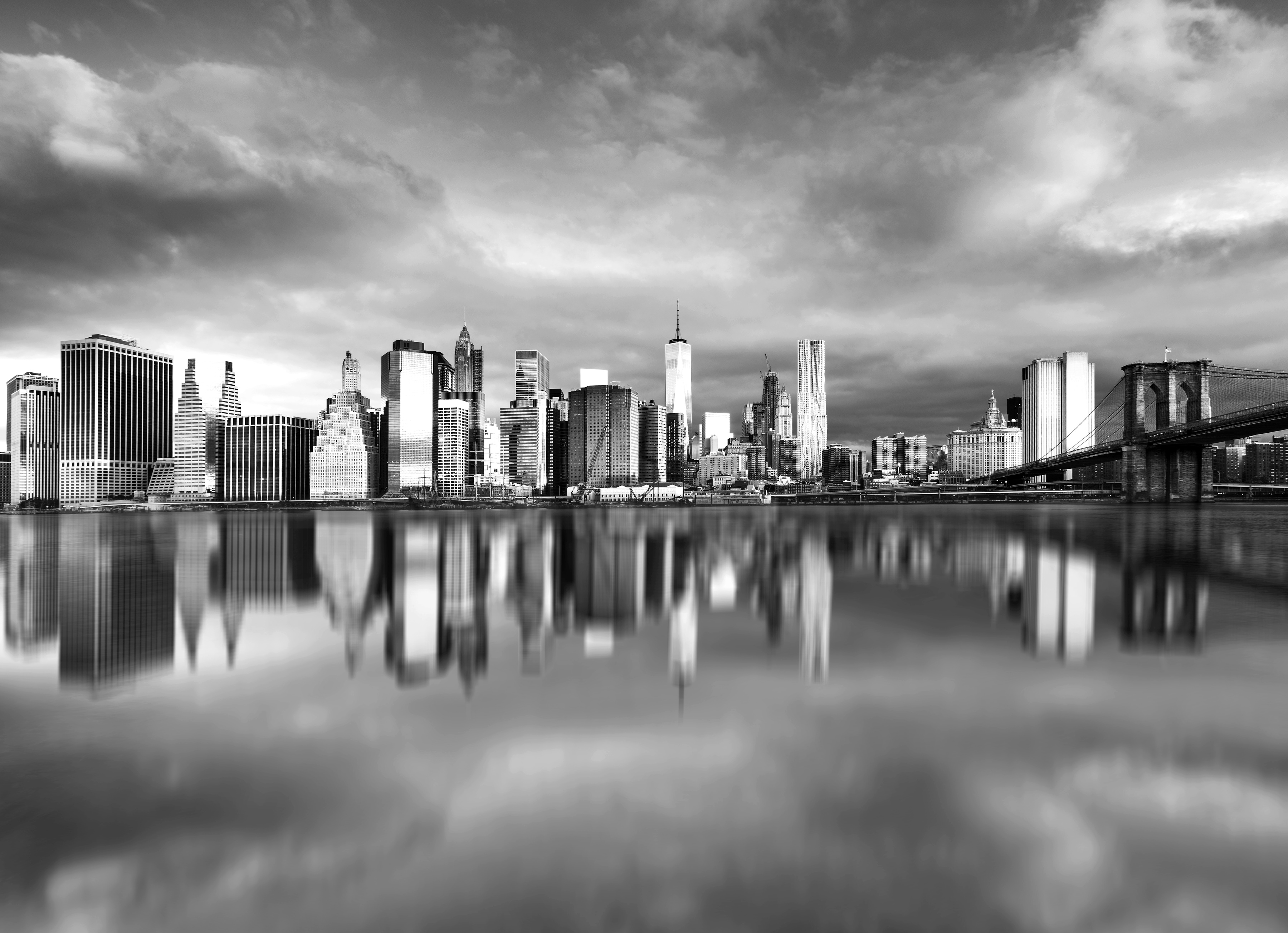 Papermoon Fototapete "New York Schwarz & Weiß"