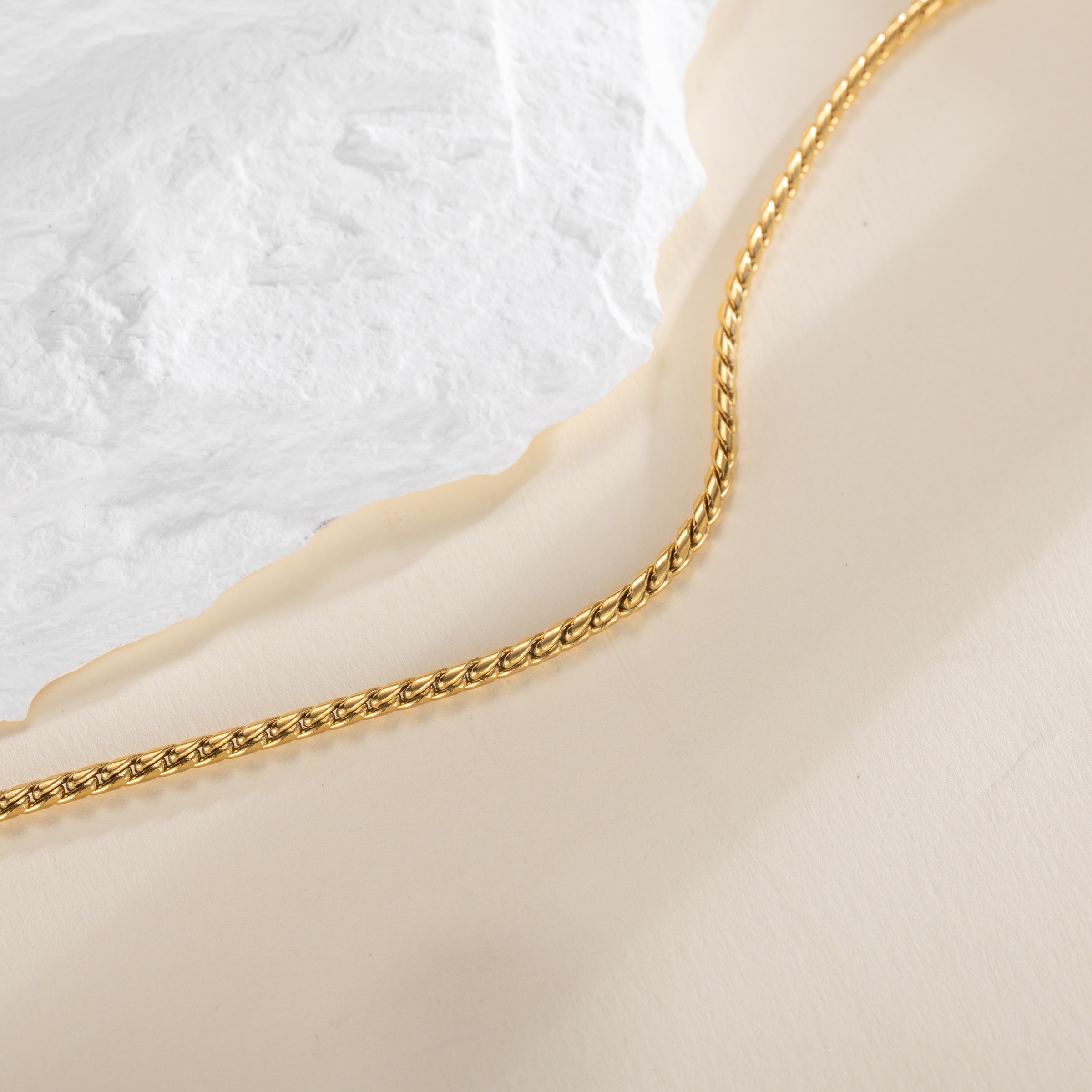 FIRETTI Twisted Stainless Steel Bracelet Yellow Gold 2