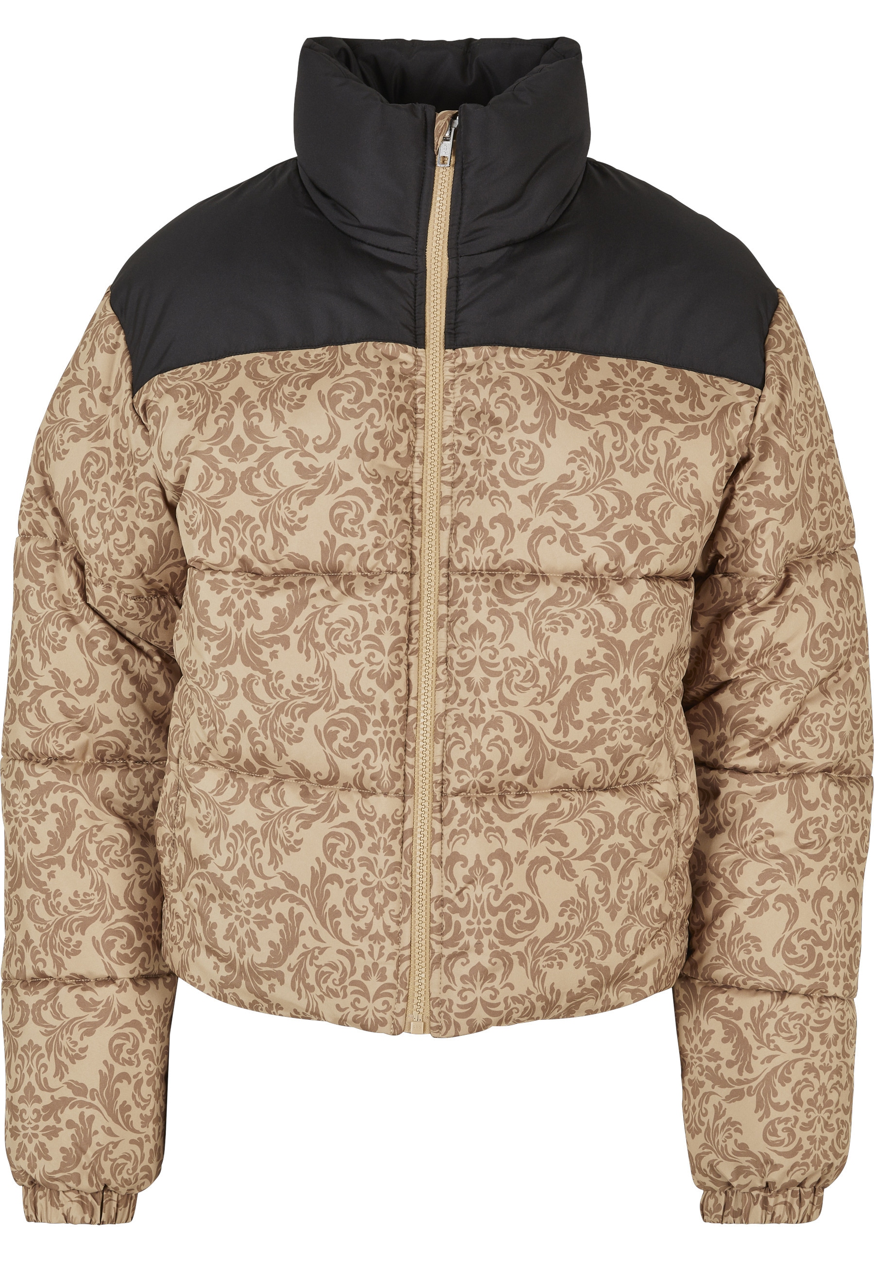 URBAN CLASSICS Winterjacke "Urban Classics Damen Ladies AOP Retro Puffer Ja günstig online kaufen