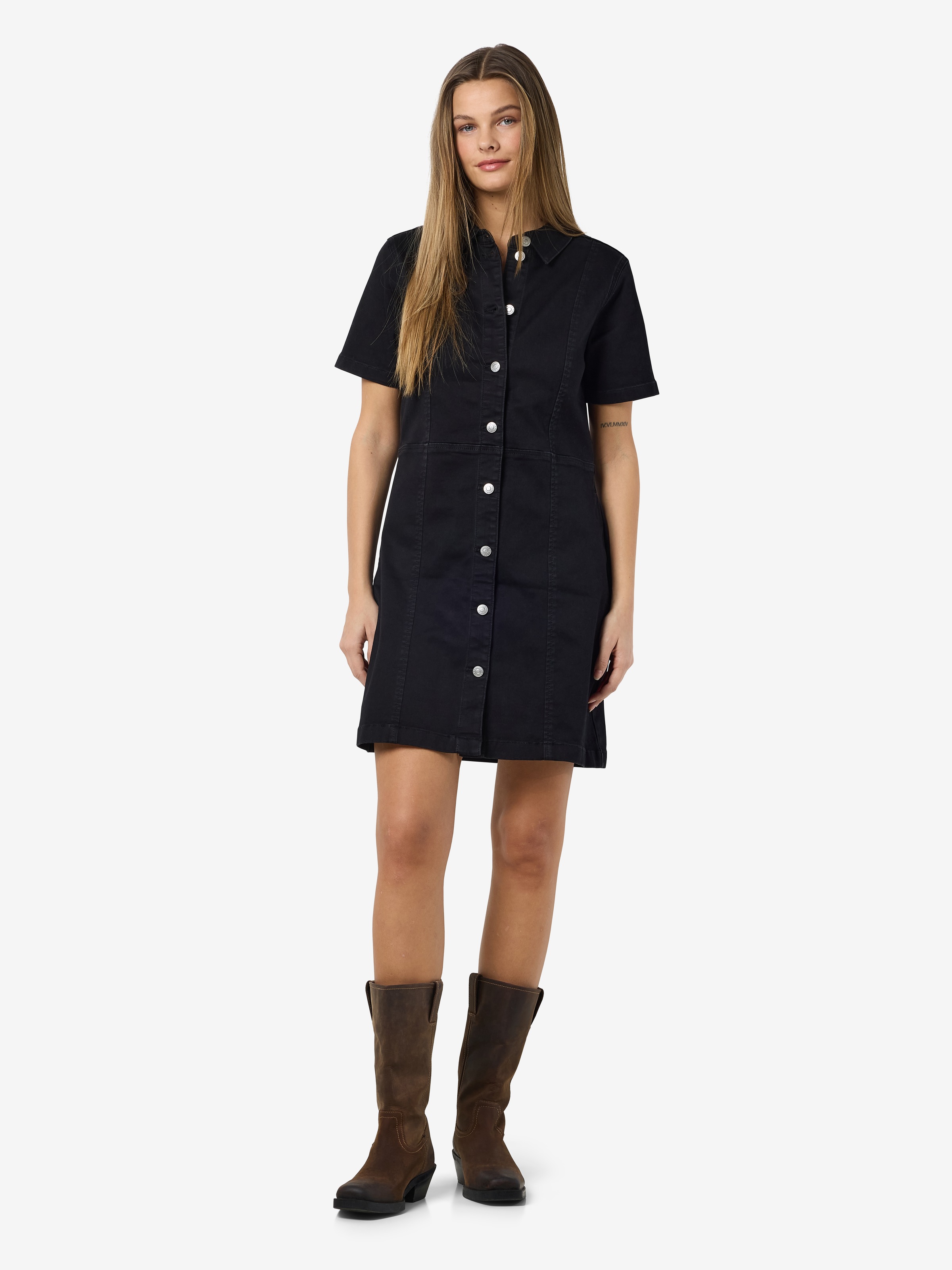 Thumbnail - Noisy may Jeanskleid "NMNISA S/S SLIM DENIM DRESS VI526BL NOOS"