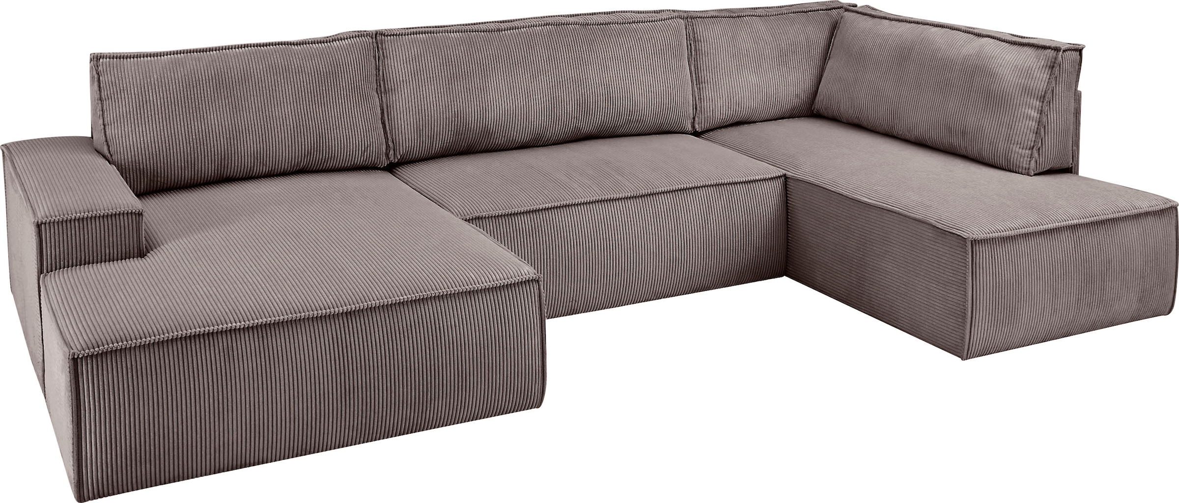 Home affaire Wohnlandschaft »SHERWOOD 329 cm, U-Form, Schlafsofa,«