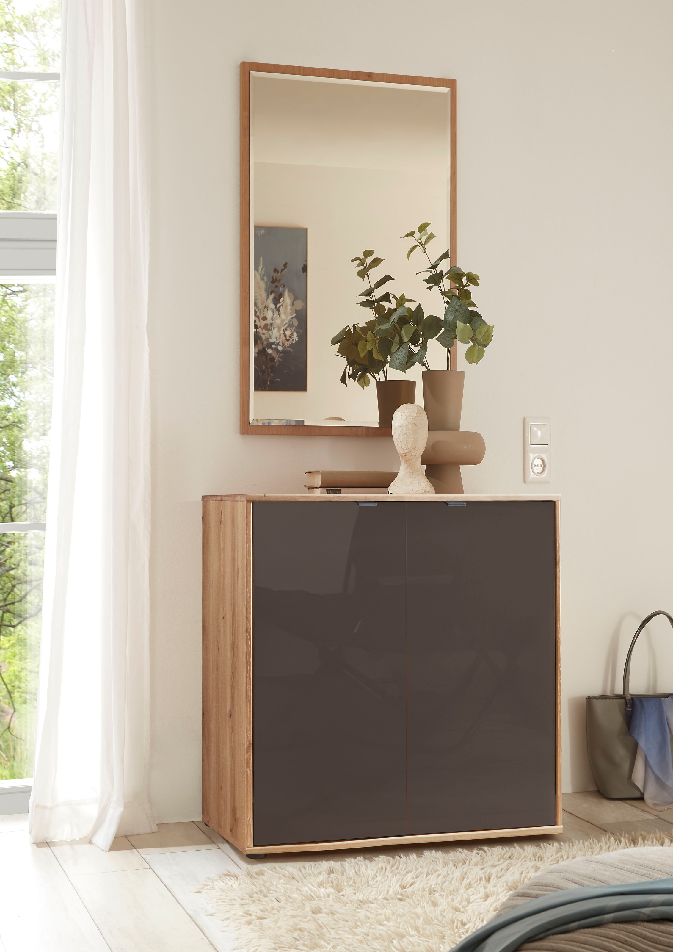 WIEMANN Kommode "Cardiff Sideboard, Wäscheschrank, teilmassiv Bianco-Eiche, günstig online kaufen