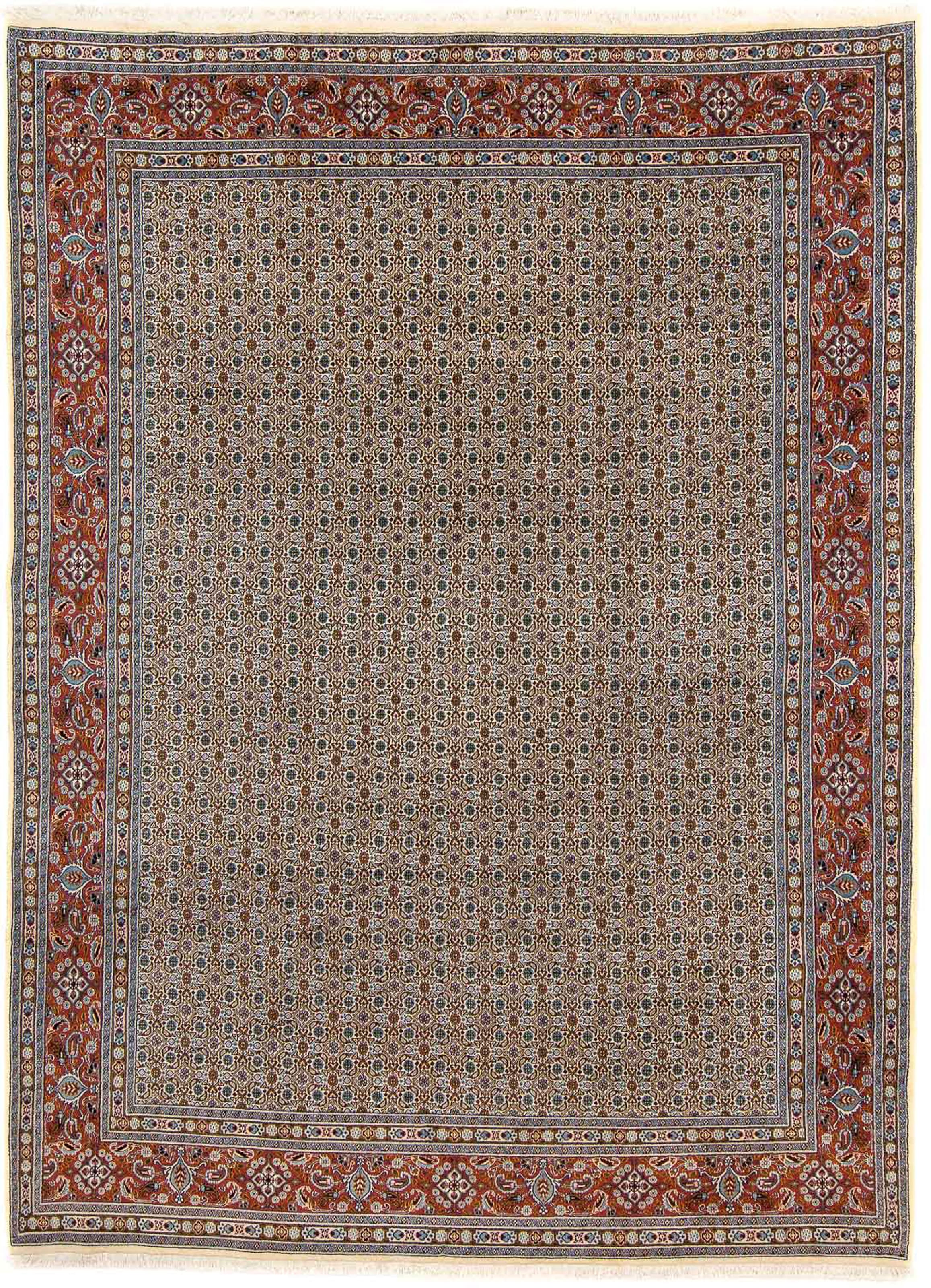 morgenland Orientteppich »Perser - Classic - 340 x 247 cm - grau«, rechteckig, Wohnzimmer, Handgeknüpft, Einzelstück mit Zertifikat