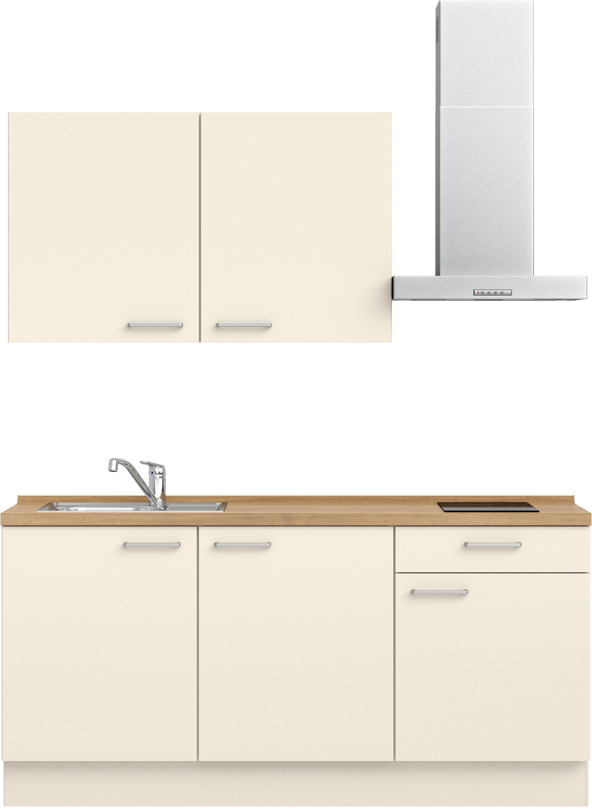 nobilia ""Touch I", NEU: individuell anpassbar mit gratis Profi-Beratung" vormontiert, Breite 180 cm, Ausrichtung wählbar, wahlw. mit E-Geräten