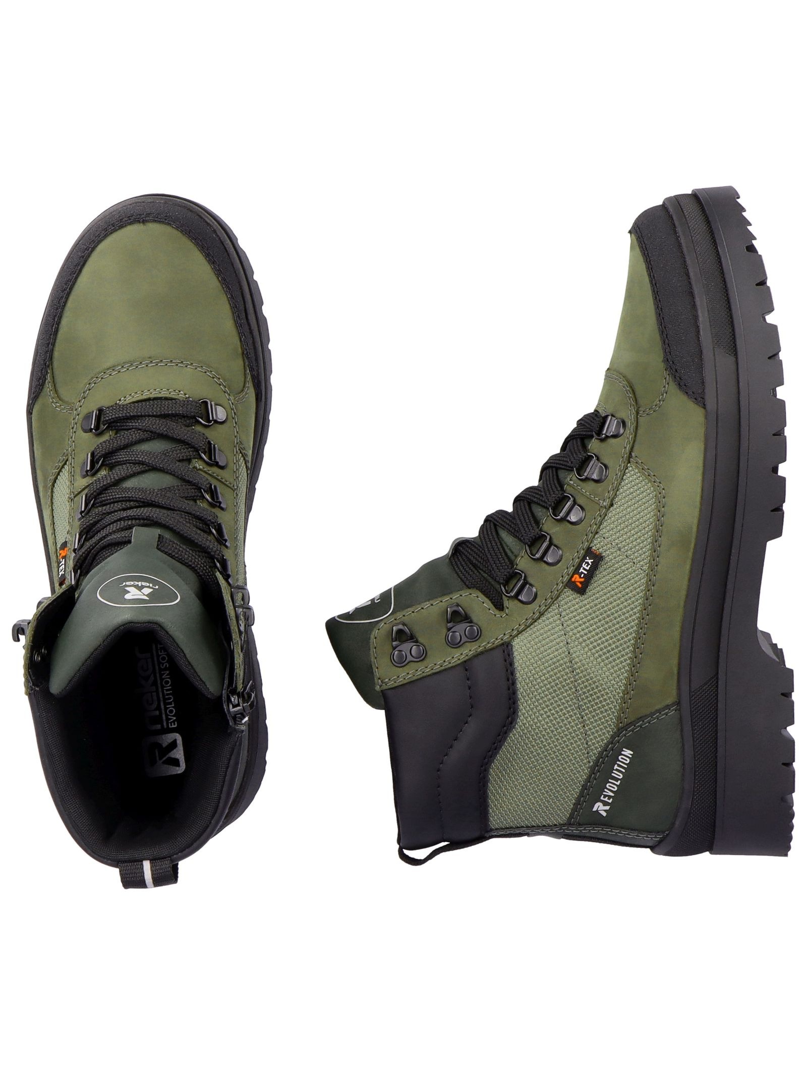 Rieker Schnürstiefelette »Rieker Stiefelette Leder/Textil«