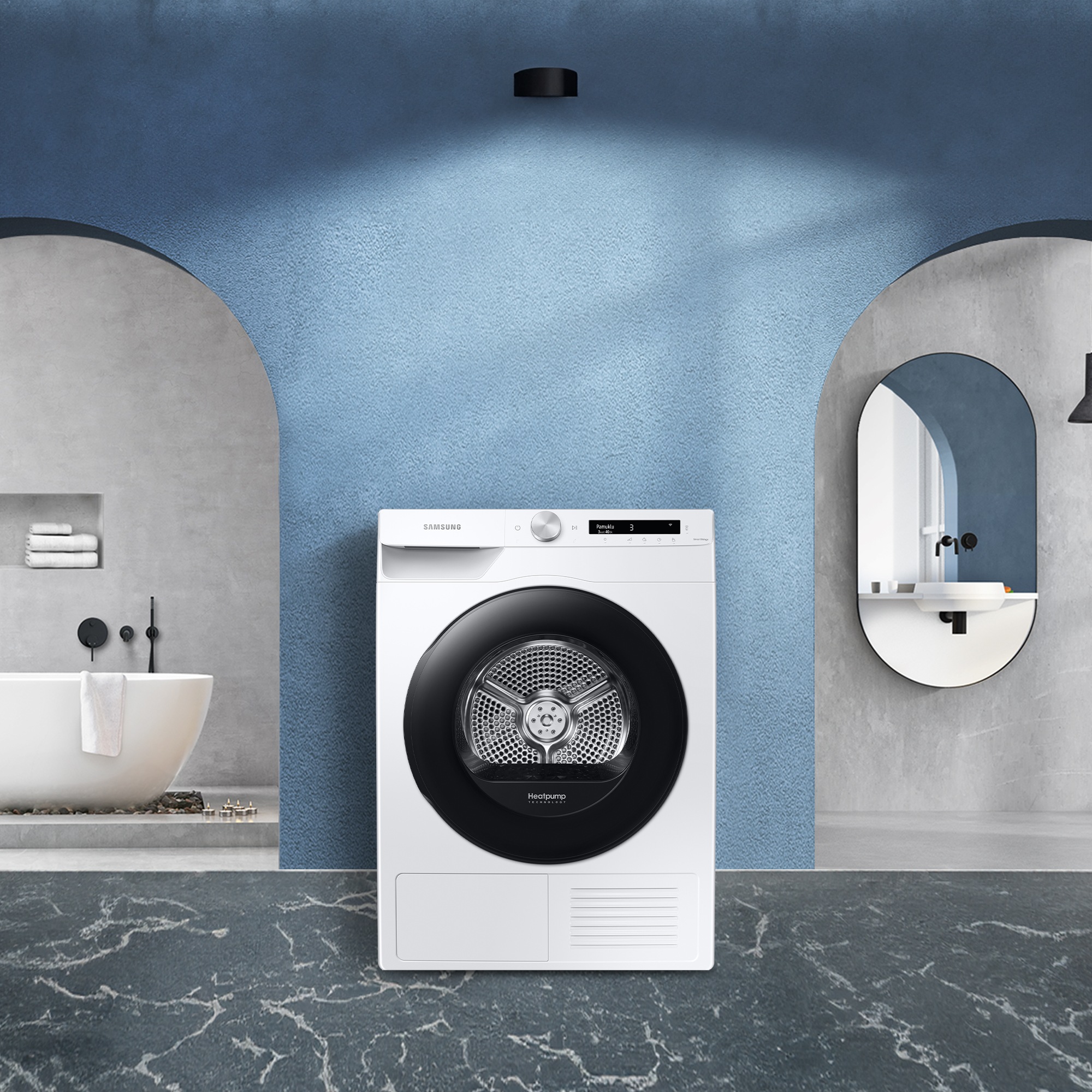 Samsung Wärmepumpentrockner "DV90T5240AW/S2" Knitterschutz günstig online kaufen