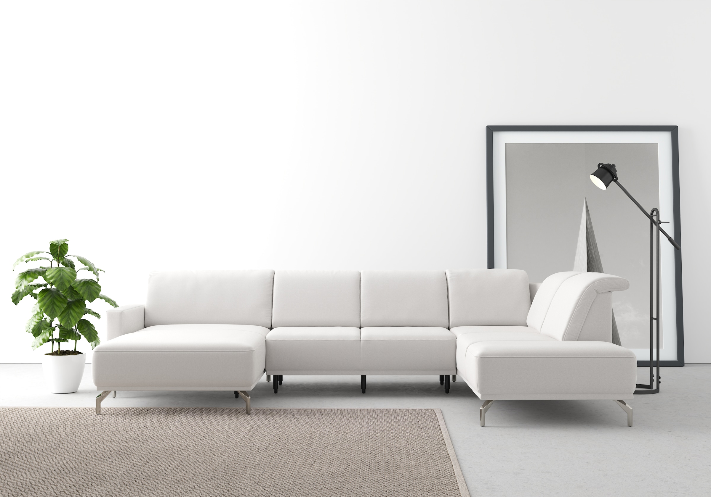 sit&more Wohnlandschaft "Bailando U-Form" wahlweise mit Kopfteilverstellung günstig online kaufen