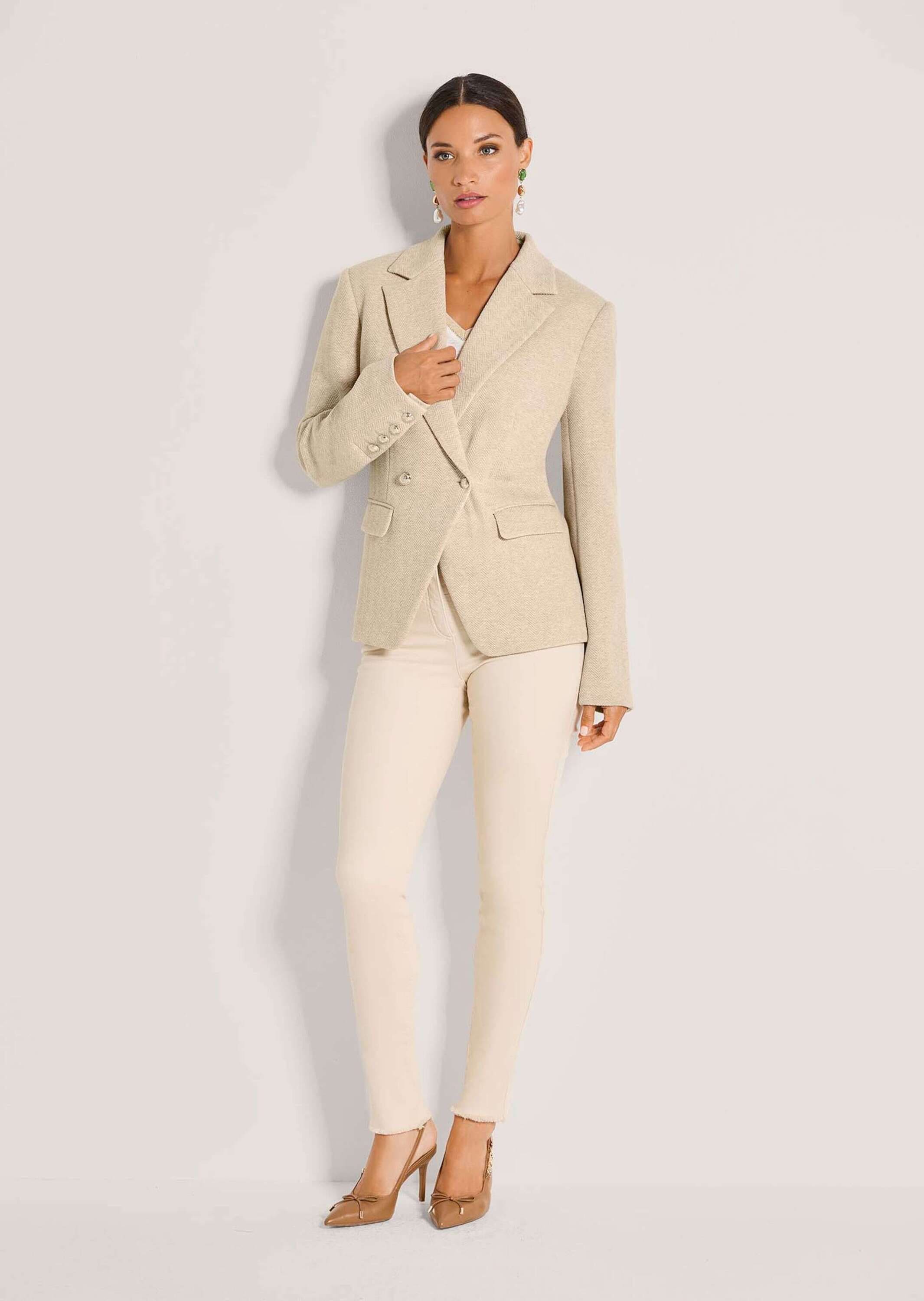 MADELEINE Jackenblazer »Blazer Strukturblazer mit Fischgratoptik« Fischgrätoptik