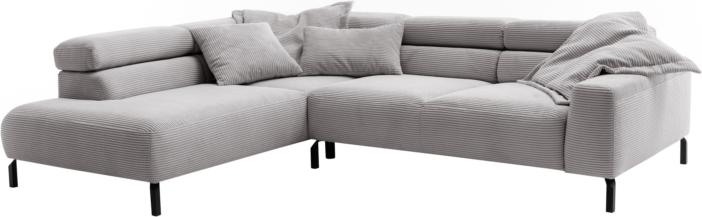 Thumbnail - Places of Style Ecksofa "Antonelli, L-Form, inkl. Kopfteilverstellung, Breite 276 cm", mit elektrischer Sitztiefenverste...