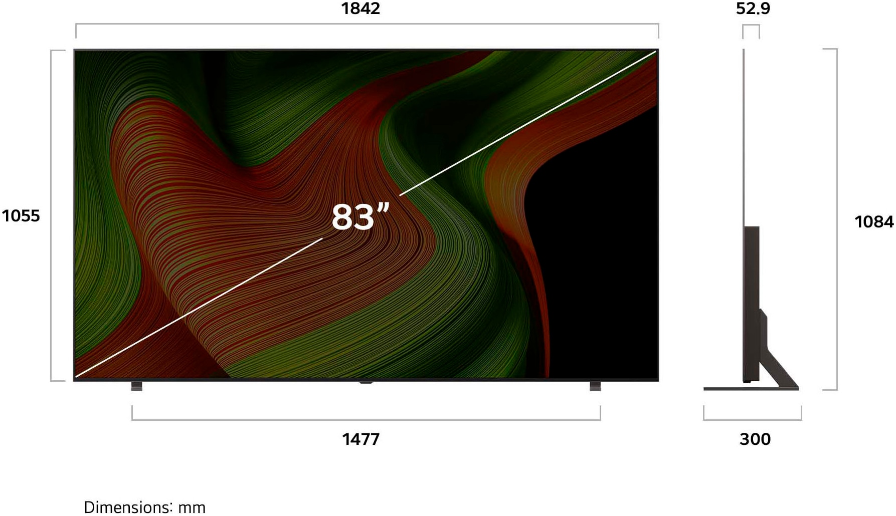 LG OLED-Fernseher »OLED83B59LA«, 4K Ultra HD, Smart-TV