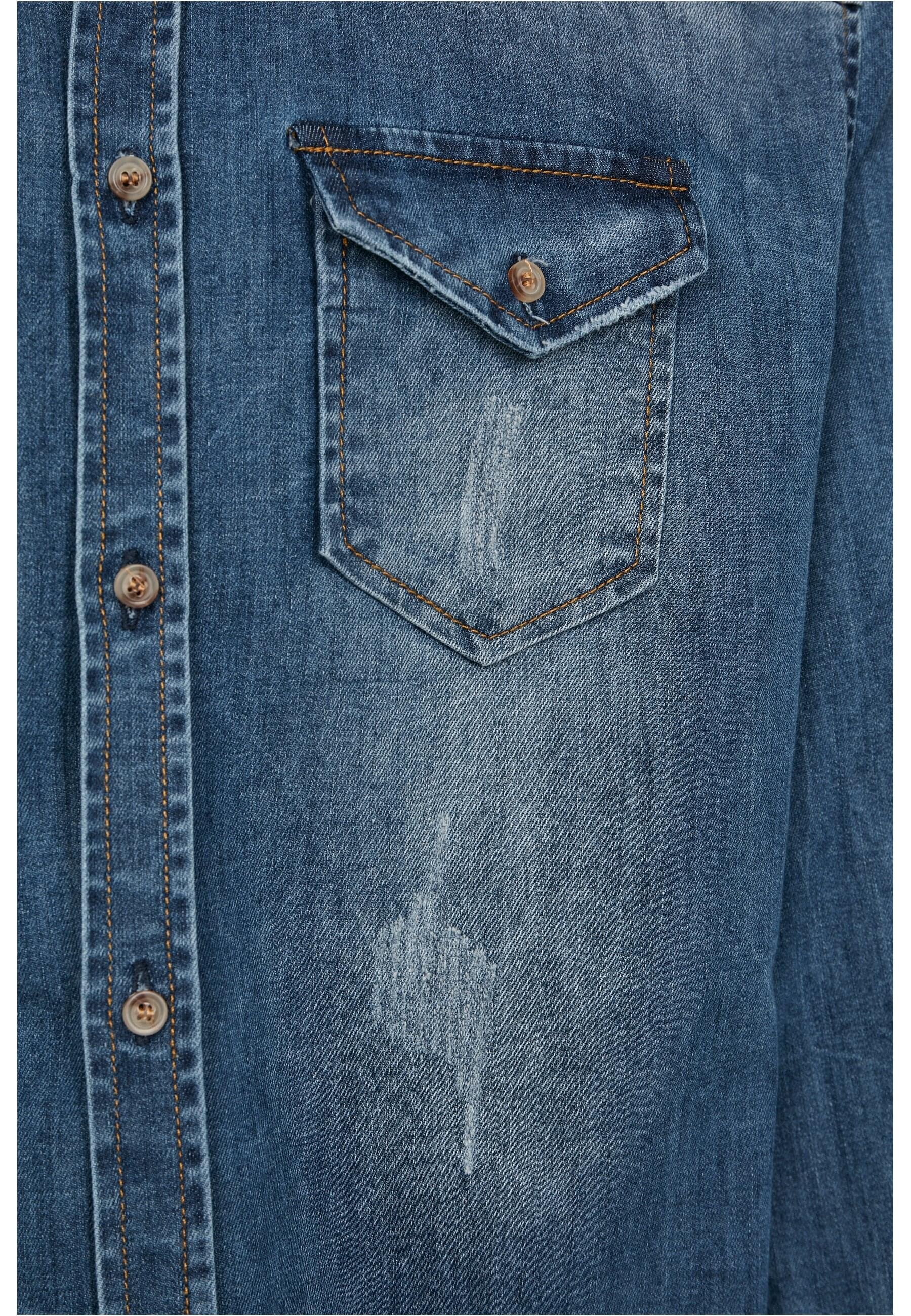 Brandit Langarmhemd »Brandit Herren Riley Denim Shirt«, (1 tlg.)