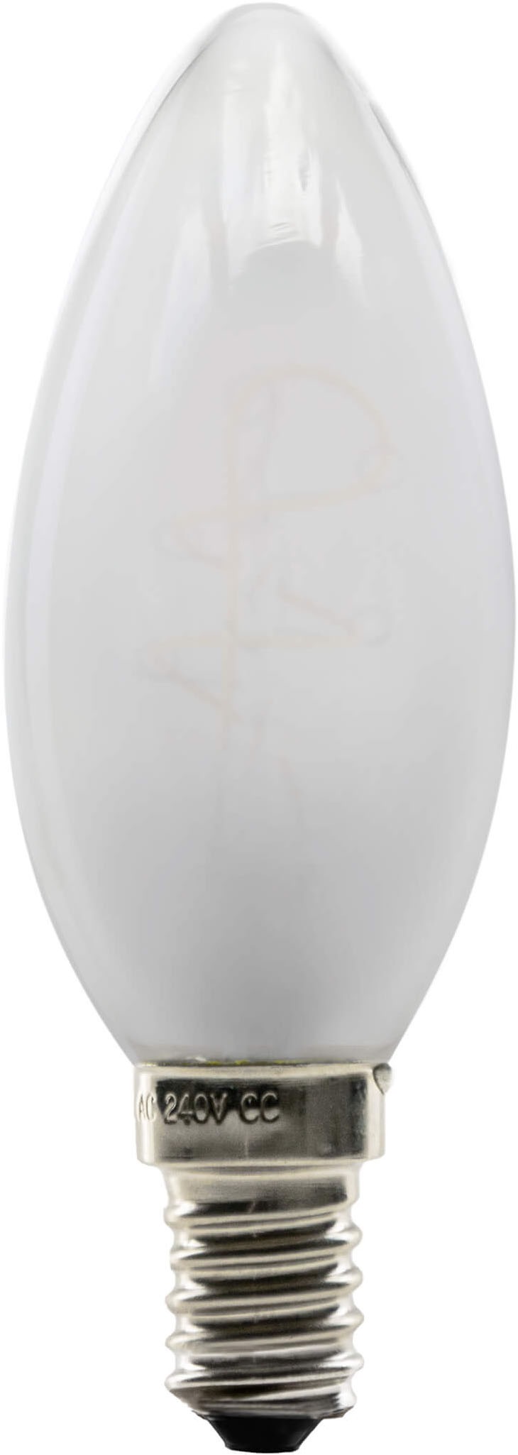 SEGULA LED-Filament "LED Kerze matt E14", L:10cm Ø:3,5cmmatt, Leuchtmittel