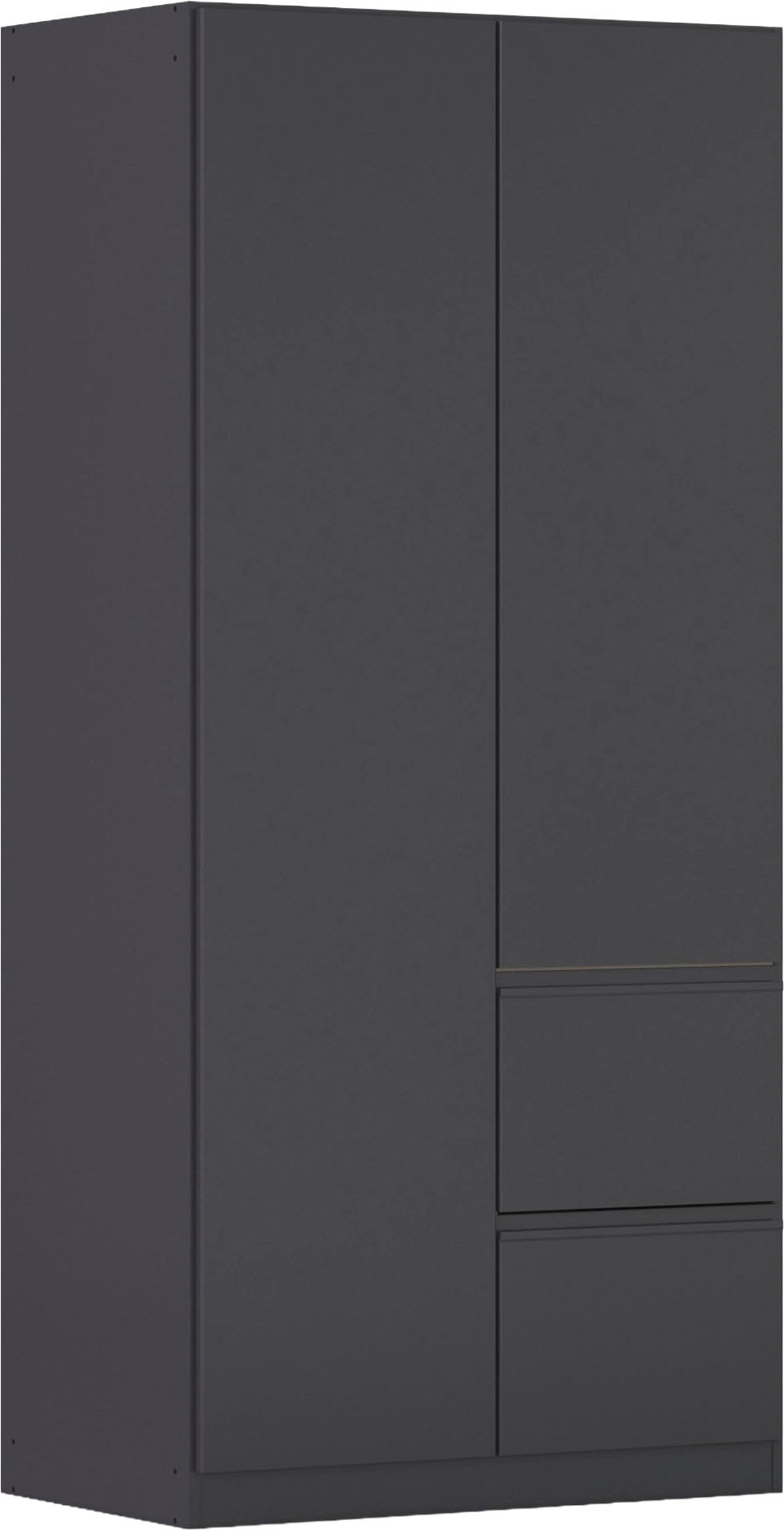 rauch "Kleiderschrank Schrank Garderobe Wäscheschrank COSTA Breite 91 cm" in 3 Ausstattungen BASIC/CLASSIC/PREMIUM, Breite 91 cm grifflose Front mit Push-to-Open Funktion MADE IN GERMANY