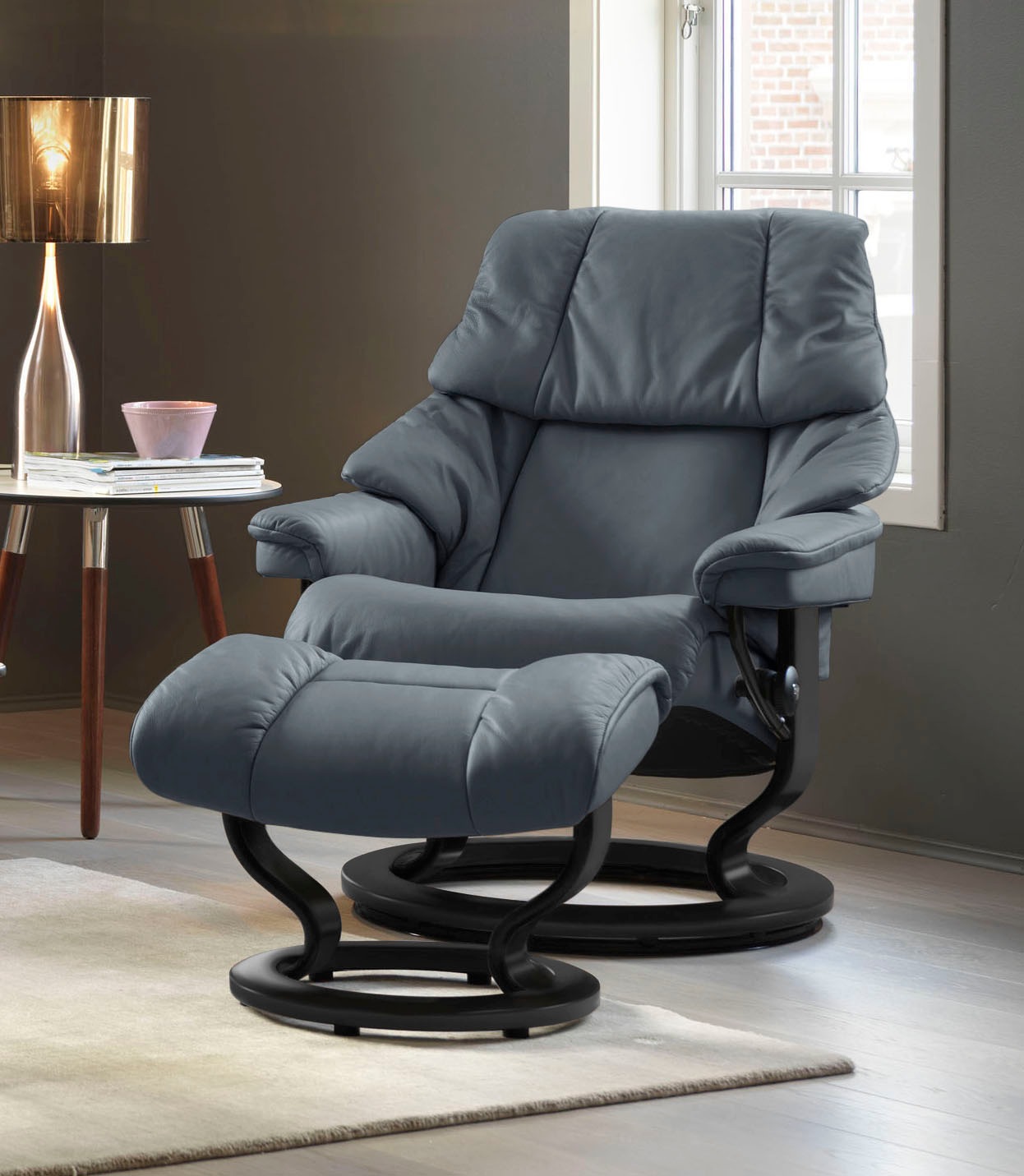 Stressless Relaxsessel "Reno" Set, Relaxsessel mit Hocker, mit Hocker, mit günstig online kaufen