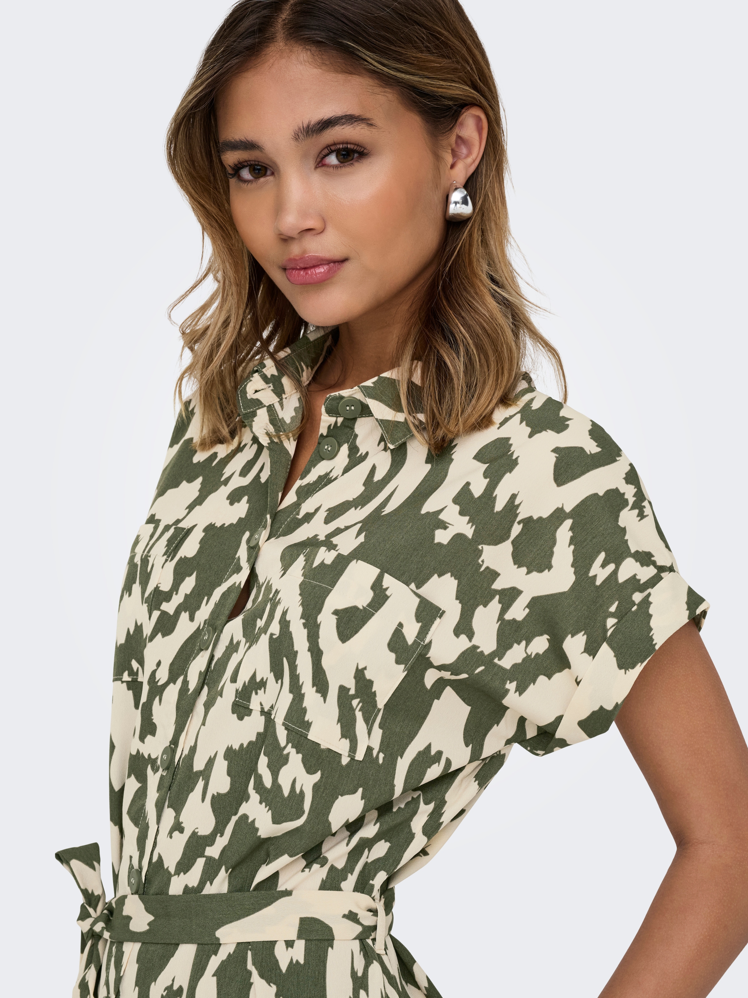 ONLY Hemdblusenkleid »ONLHANNOVER S/S SHIRT DRESS NOOS WVN«, Sommerkleid