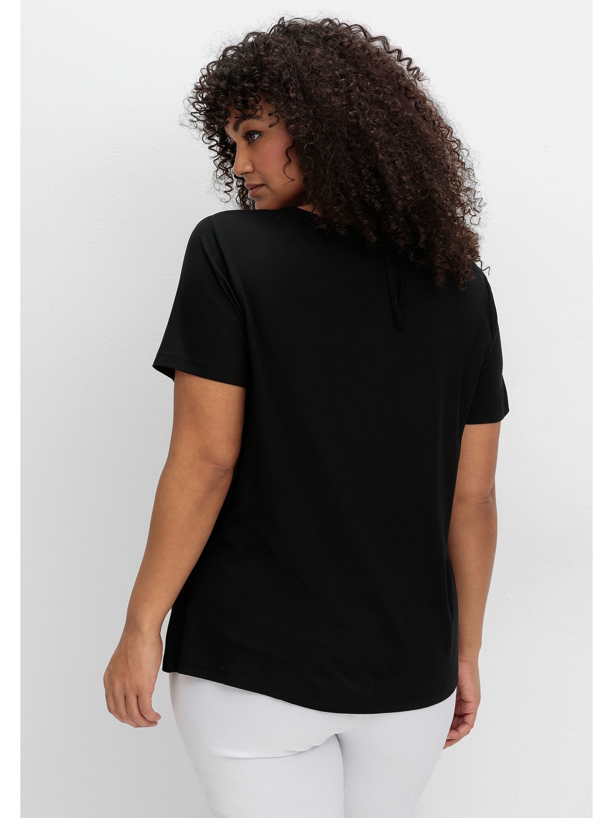 sheego by Joe Browns T-Shirt "Große Größen", mit Neckholder-Bindeband günstig online kaufen
