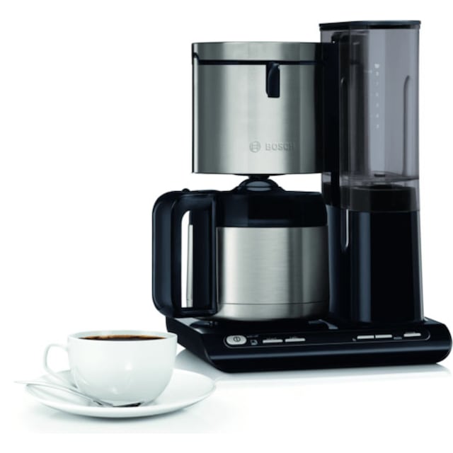 BOSCH Filterkaffeemaschine »TKA8A683 Styline«, 1,1 l Kaffeekanne,  Papierfilter, 1x4, mit Thermokanne | BAUR