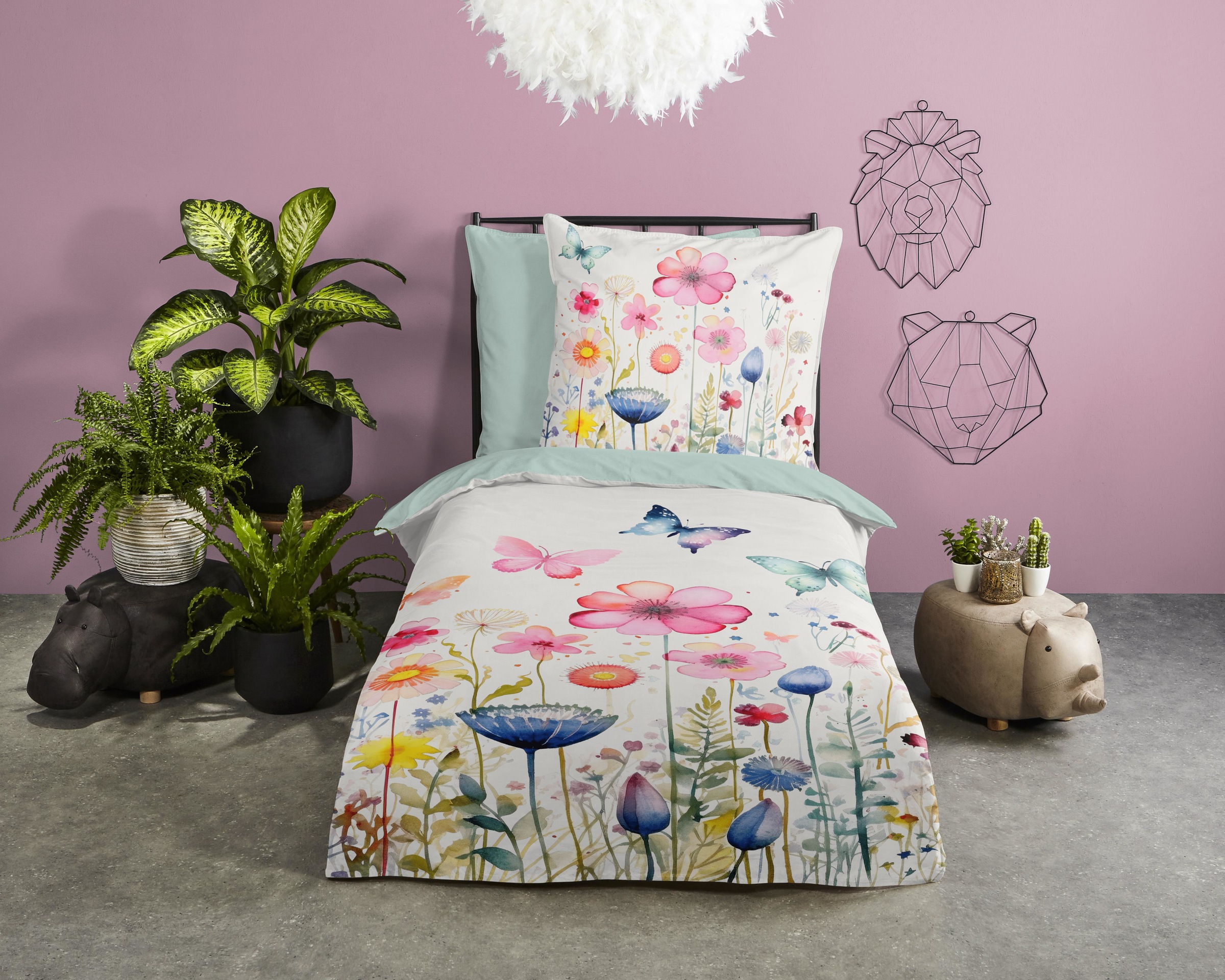 PURE luxury collection Kinderbettwäsche "Kiki" 2 Stk. tlg. Mikrofaser, 135x günstig online kaufen