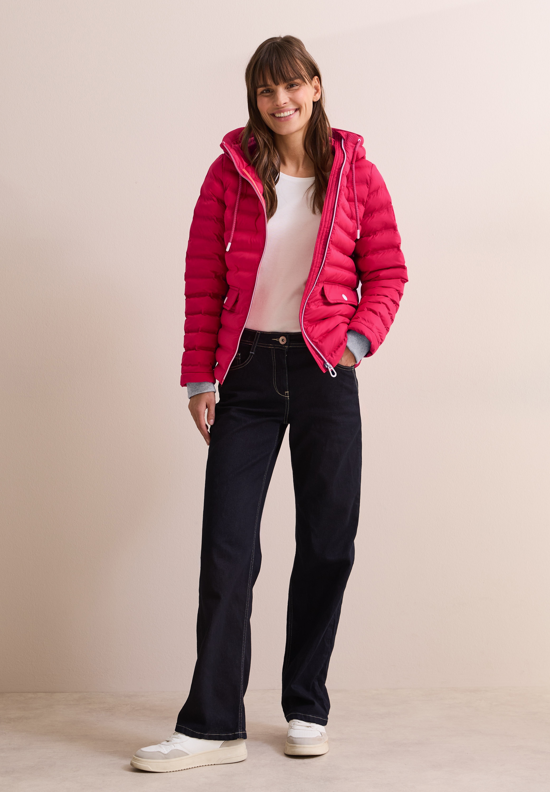 Cecil Steppjacke, mit Kapuze, mit Kapuze mit Tunnelzugband