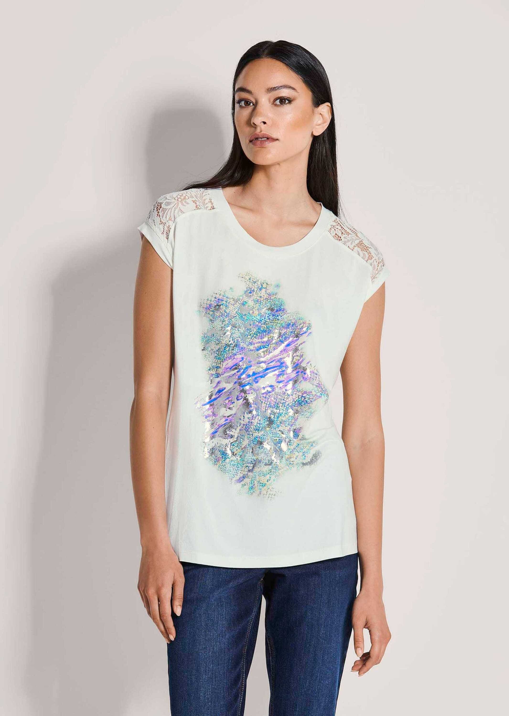 MADELEINE Kurzarmshirt »Shirt Sommerliches Oberteil mit Spitzenakzent«