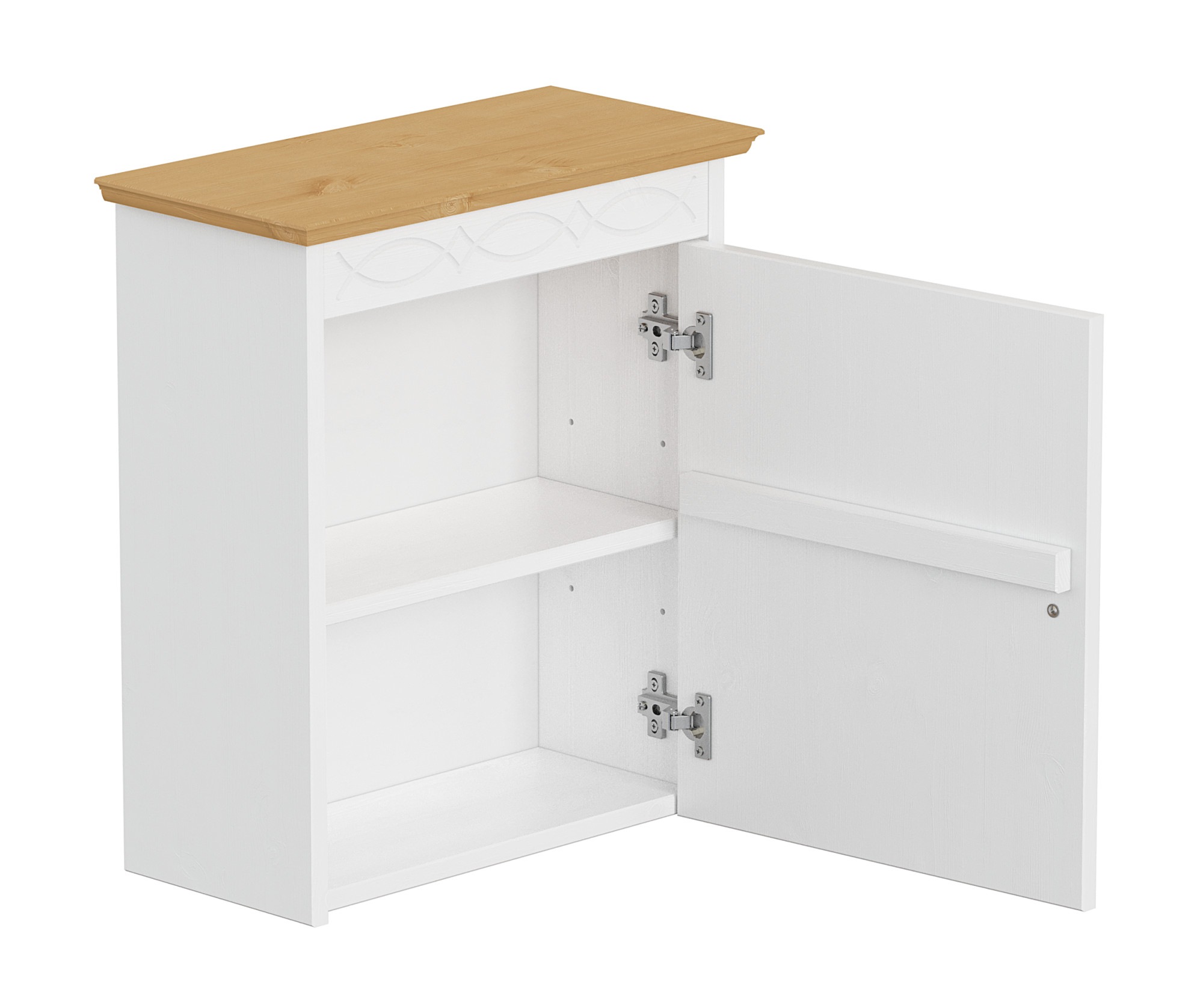 OTTO home Hängeschrank »Indra, Badschrank, Badmöbel, Badezimmerschrank« B/T/H: 46/32/52 cm,  aus massiver Kiefer, FSC®-zertifiziert