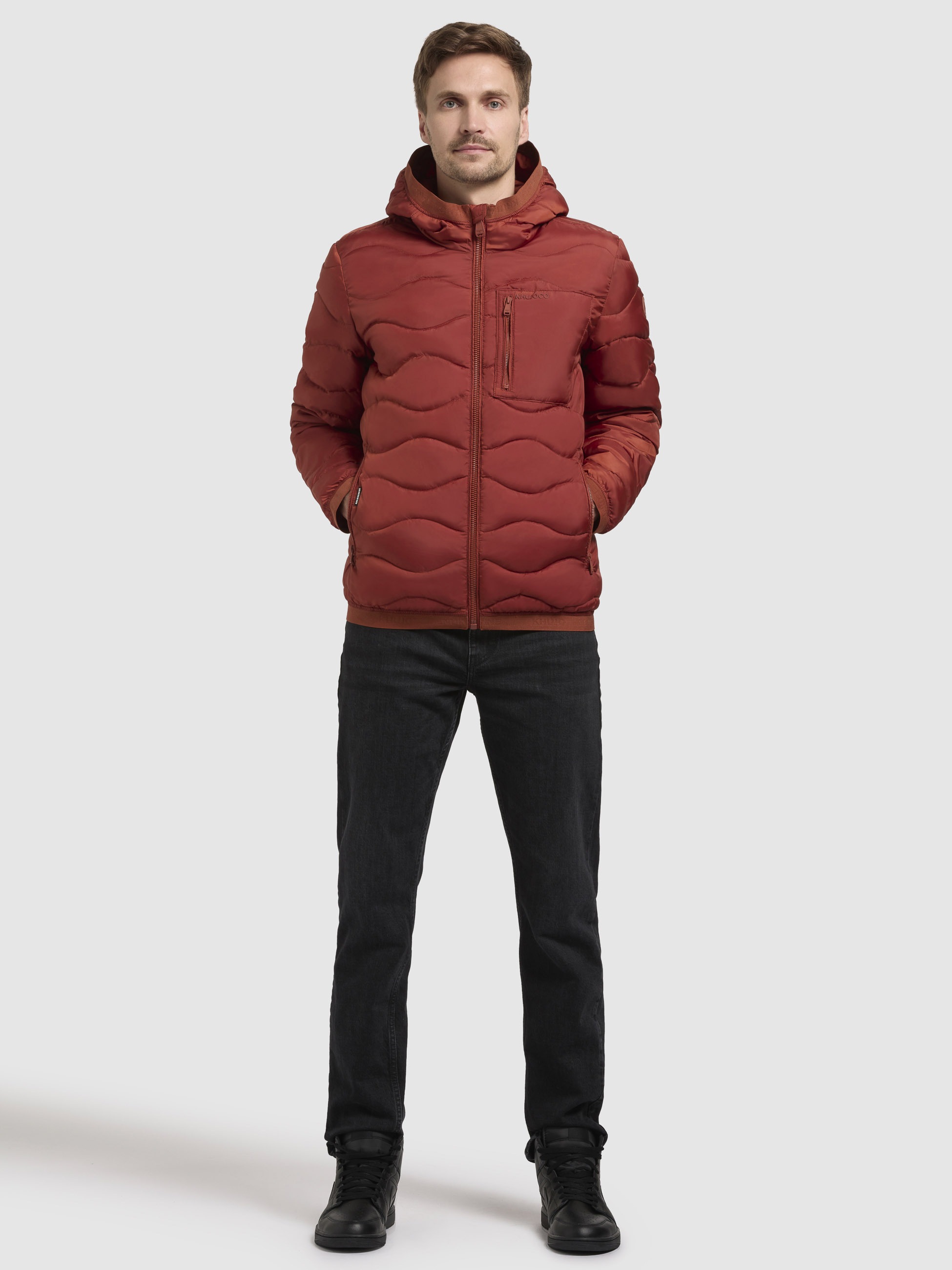 khujo Steppjacke »OMER«, mit Kapuze