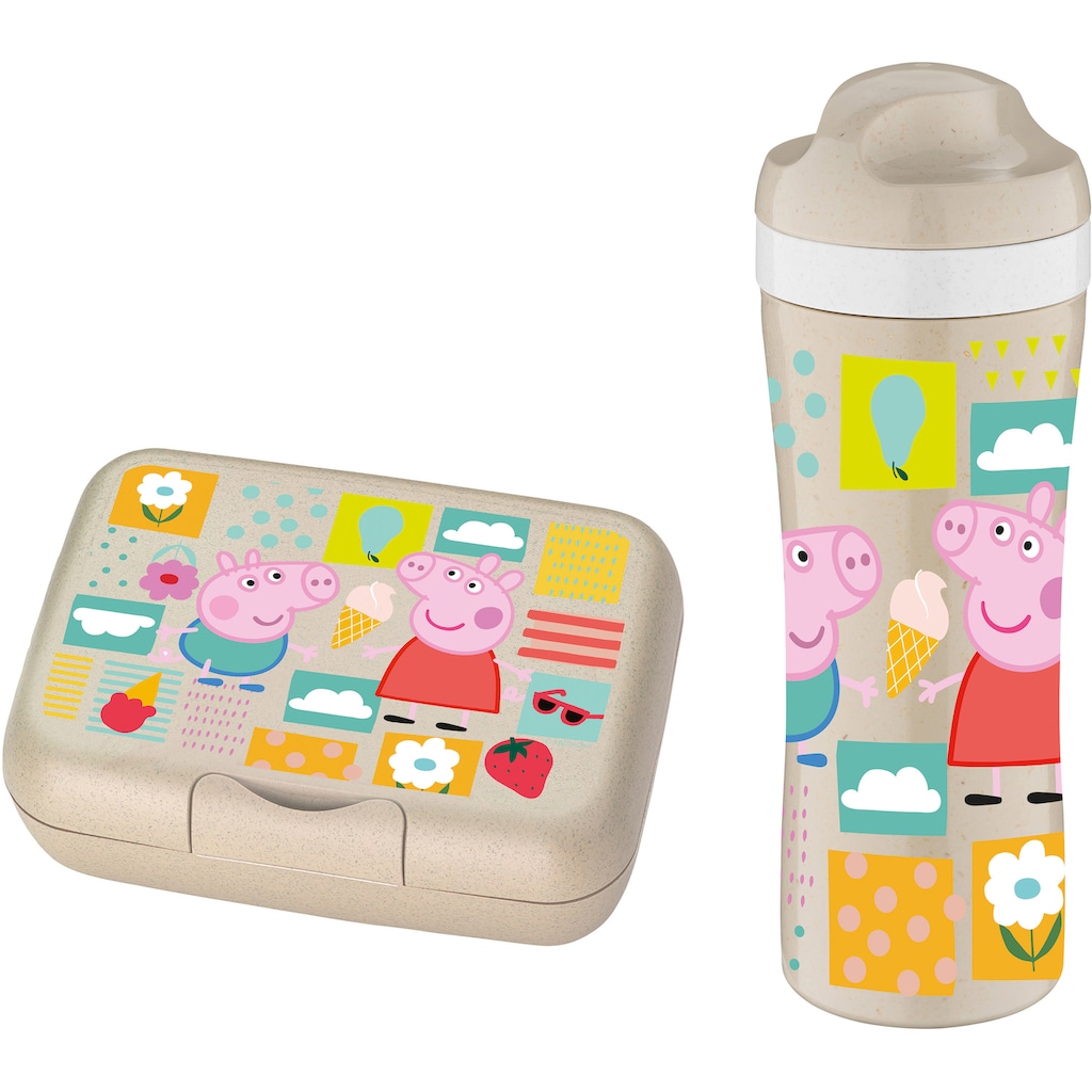 KOZIOL Trinkflasche »CANDY L PEPPA PIG«, (Set)