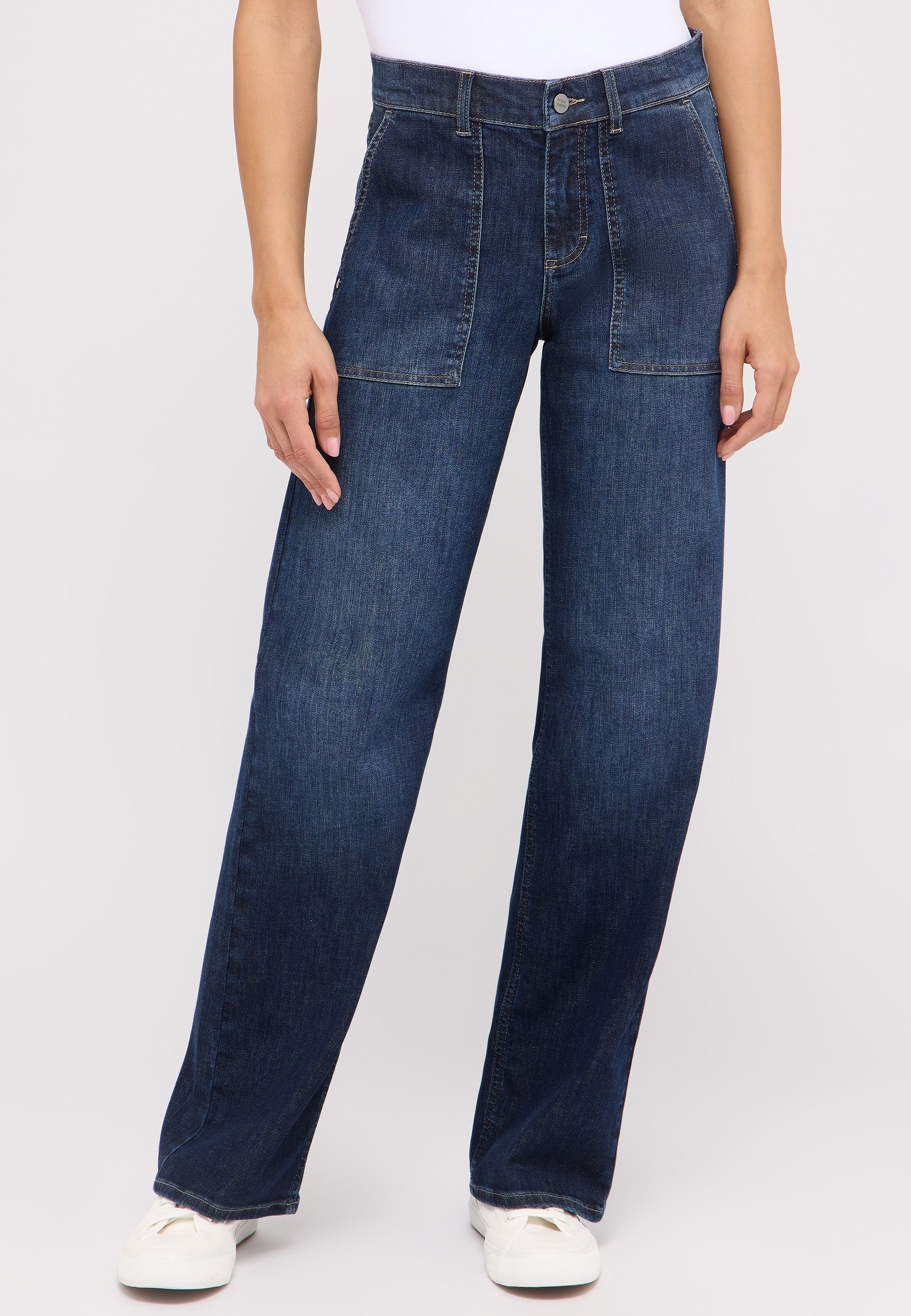 ANGELS Relax-fit-Jeans "LIZ WORKER", mit großen Vordertaschen und Fade-Out günstig online kaufen