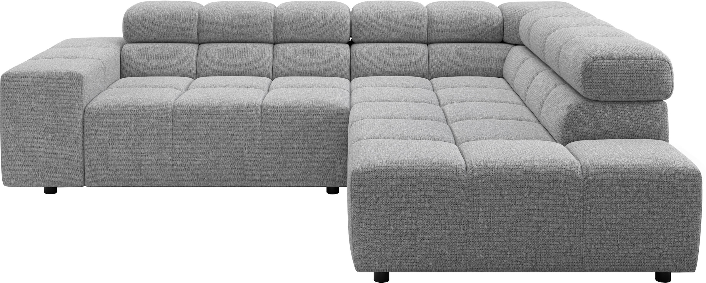 Home affaire Ecksofa "Ancona, Ecksofa, incl. Kopfteilverstellung, Breite 249 cm, L-Form" wahlweise elektrische Sitztiefenverstellung