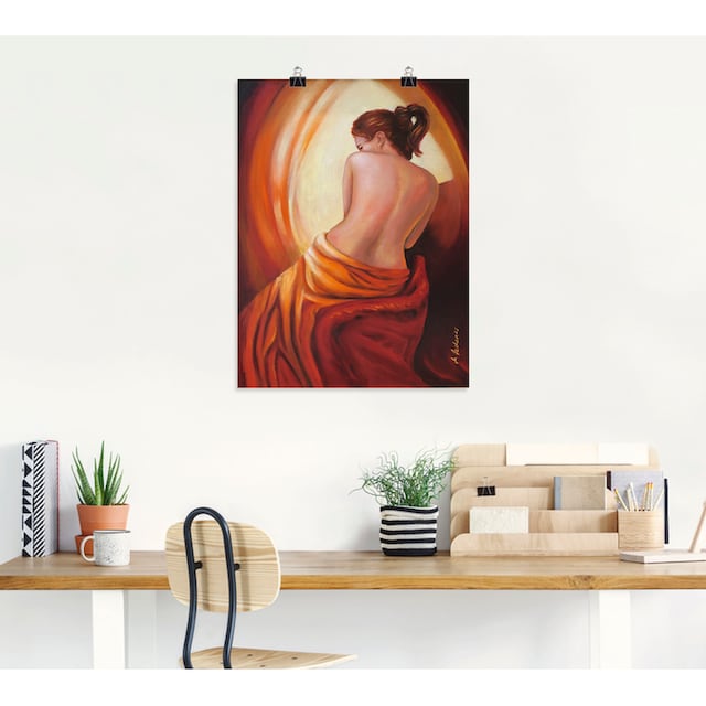 Artland Wandbild »Weiblichkeit im Licht«, Erotische Bilder, (1 St.), als  Alubild, Leinwandbild, Wandaufkleber oder Poster in versch. Größen kaufen |  BAUR