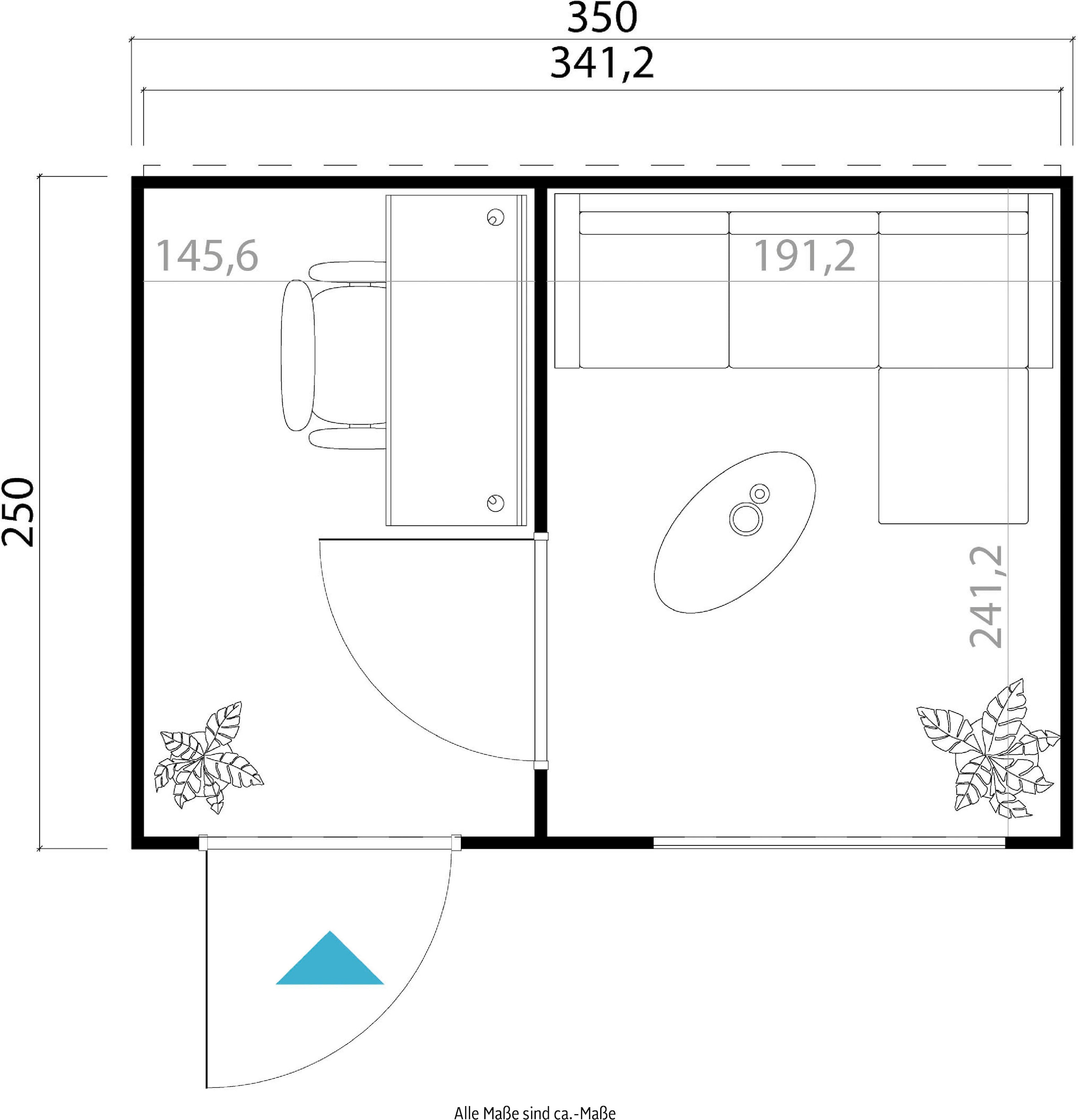 LASITA MAJA Gartenhaus »SARDINIA«, (Set, inkl. Fussbodenbretter zum verlegen)