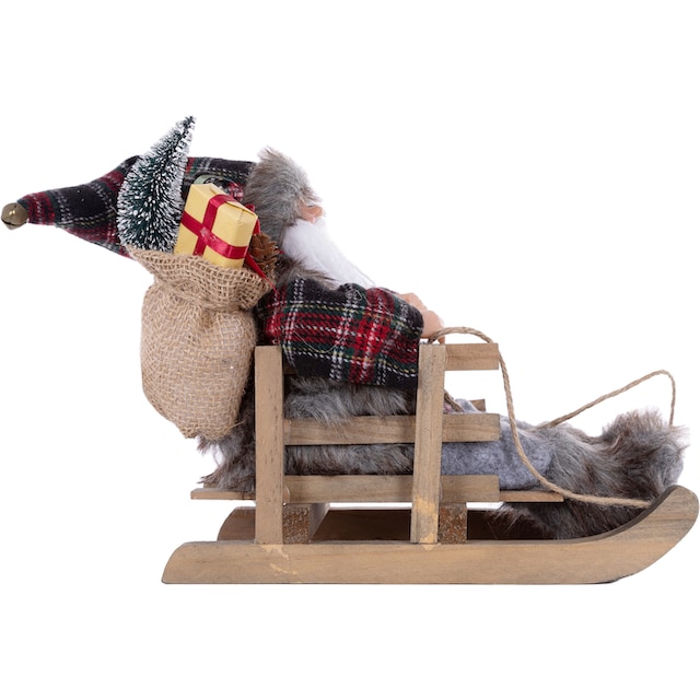 Myflair Möbel & Accessoires Weihnachtsmann »Weihnachtsdeko«, auf einem  Schlitten, Höhe ca. 24 cm kaufen | BAUR