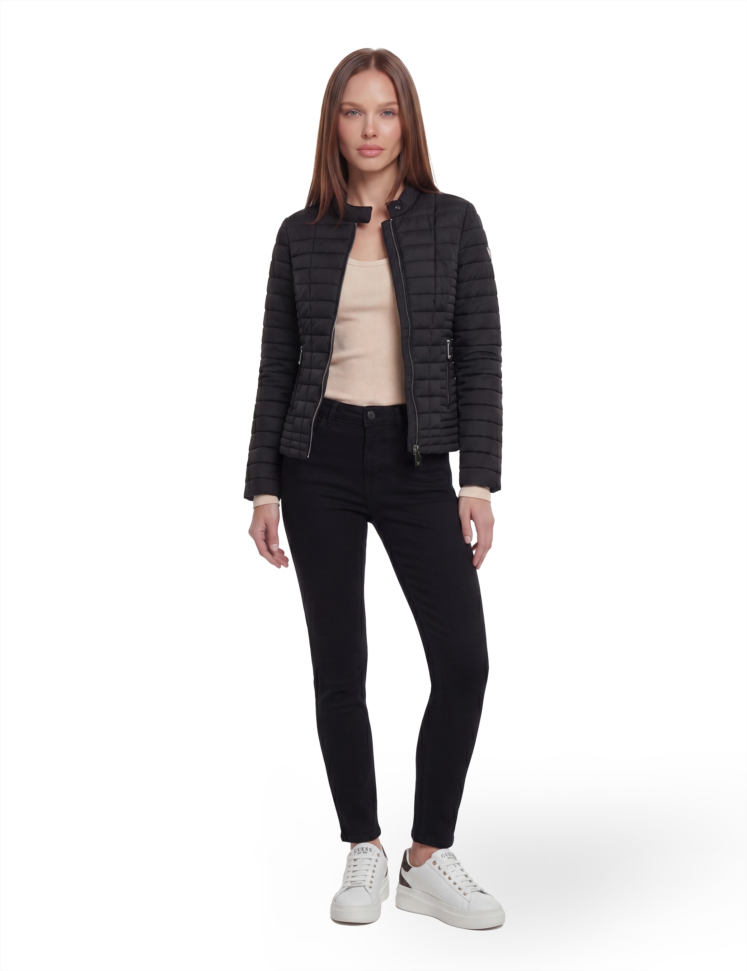 Guess Steppjacke »VONA JACKET« Übergangsjacke mit leichter Wattierung