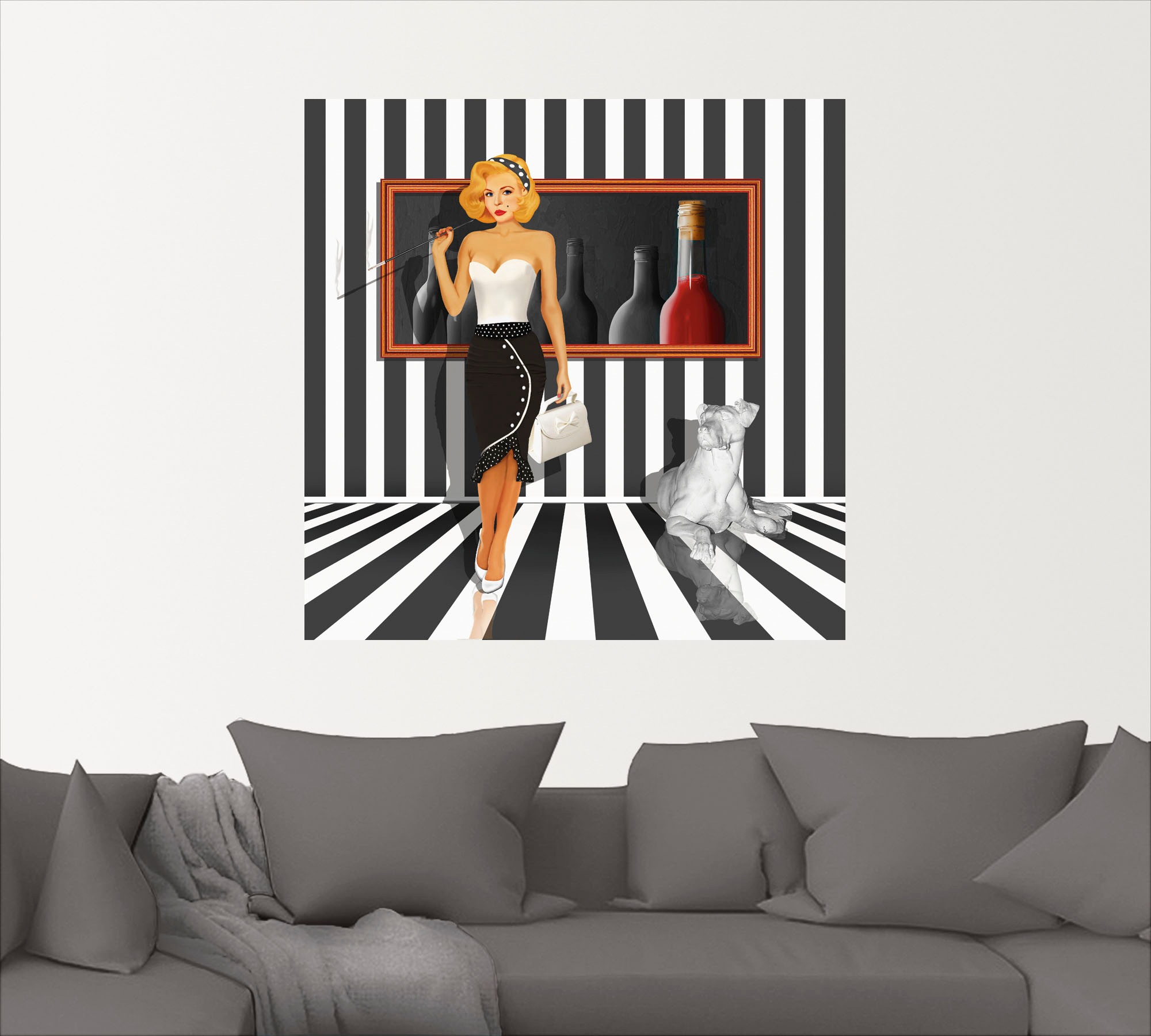 Artland Wandbild »Serie«, Frau, (1 St.), als Leinwandbild, Wandaufkleber in verschied. Größen
