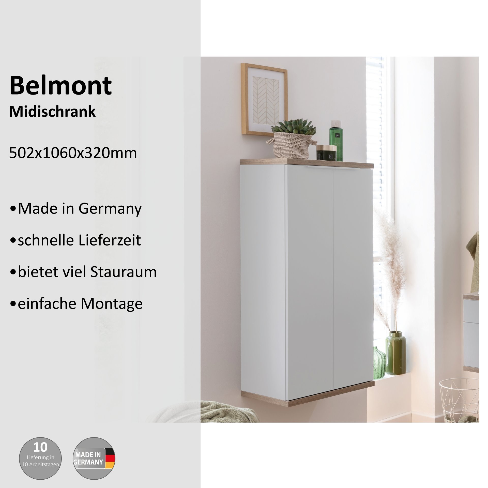 Thumbnail - welltime Midischrank "Belmont"