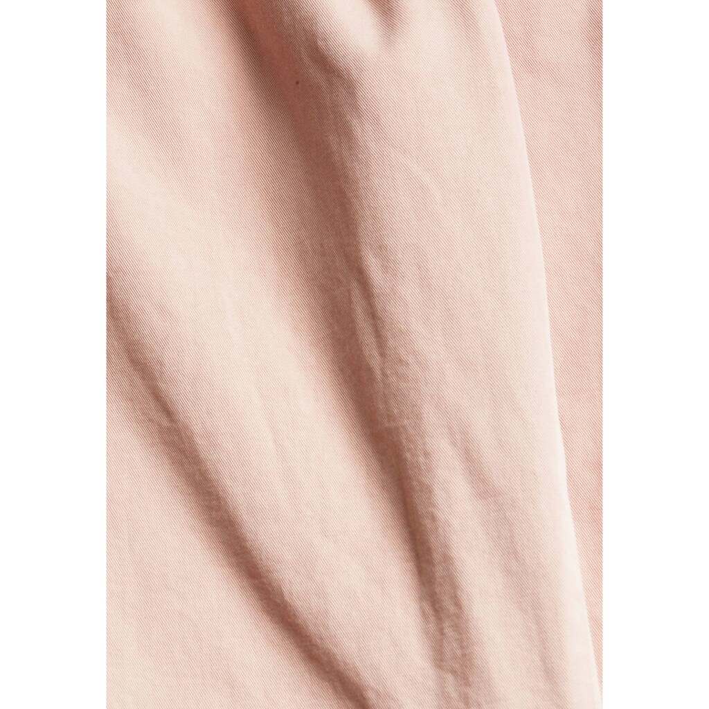 Damenmode Festliche Mode edc by Esprit Bundfaltenhose, mit schmalem, abnehmbaren Bindegürtel hellrosa