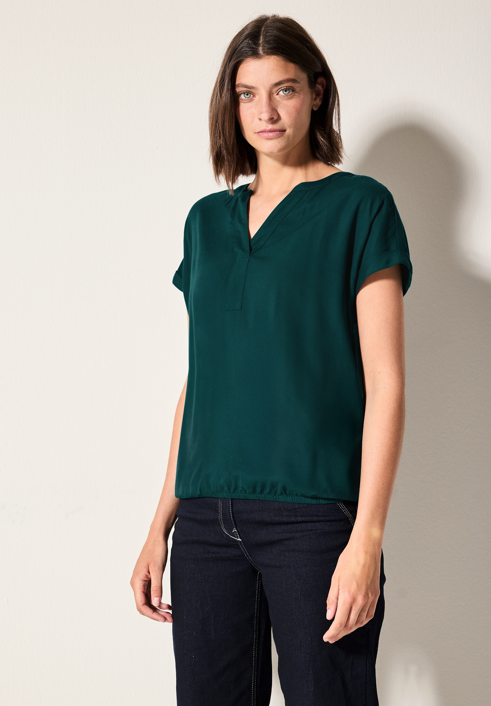 Cecil Shirtbluse iš minkštas Viskose