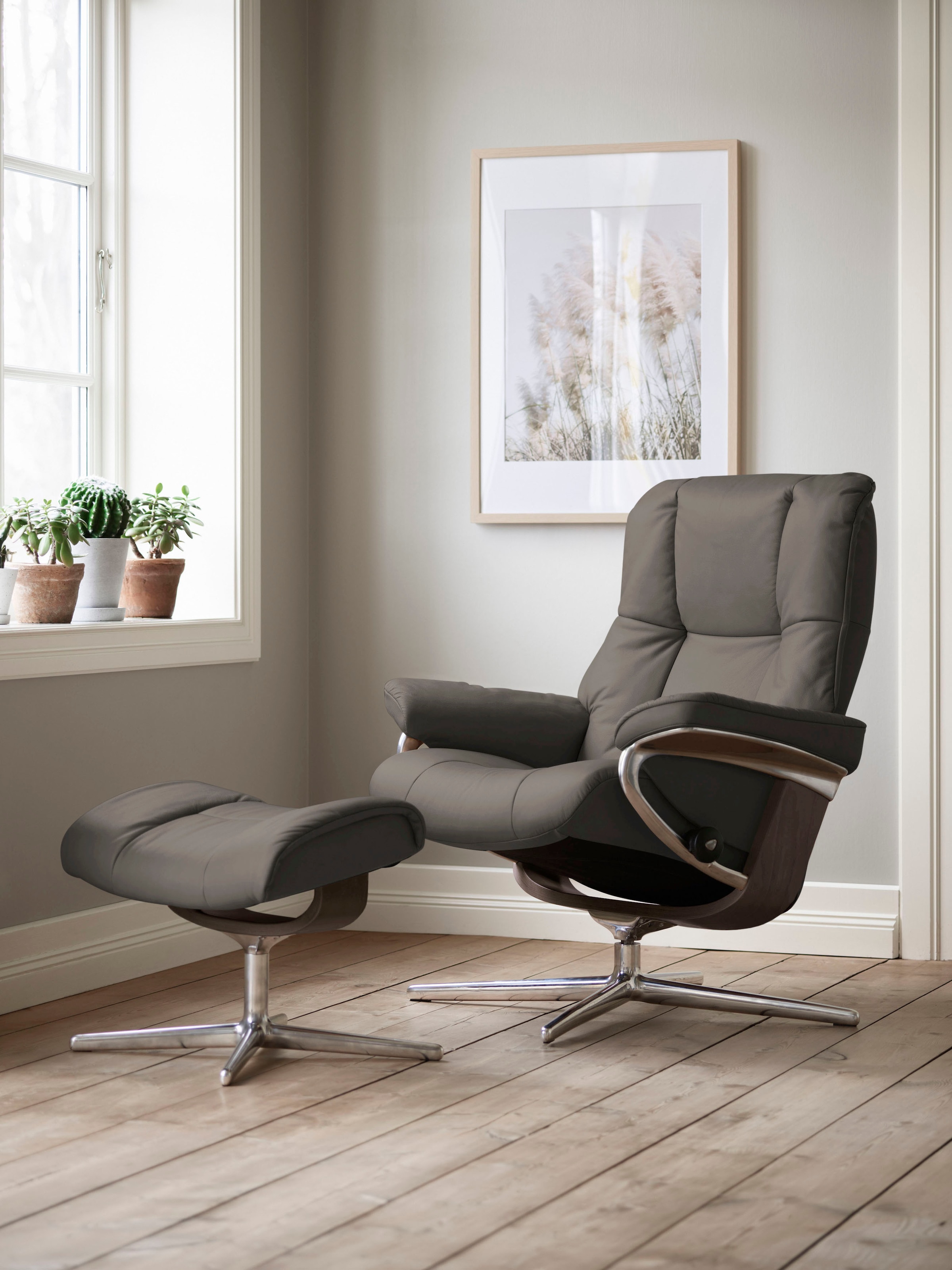 Stressless "Mayfair" mit Cross Base, Größe S, M & L, Holzakzent Wenge günstig online kaufen