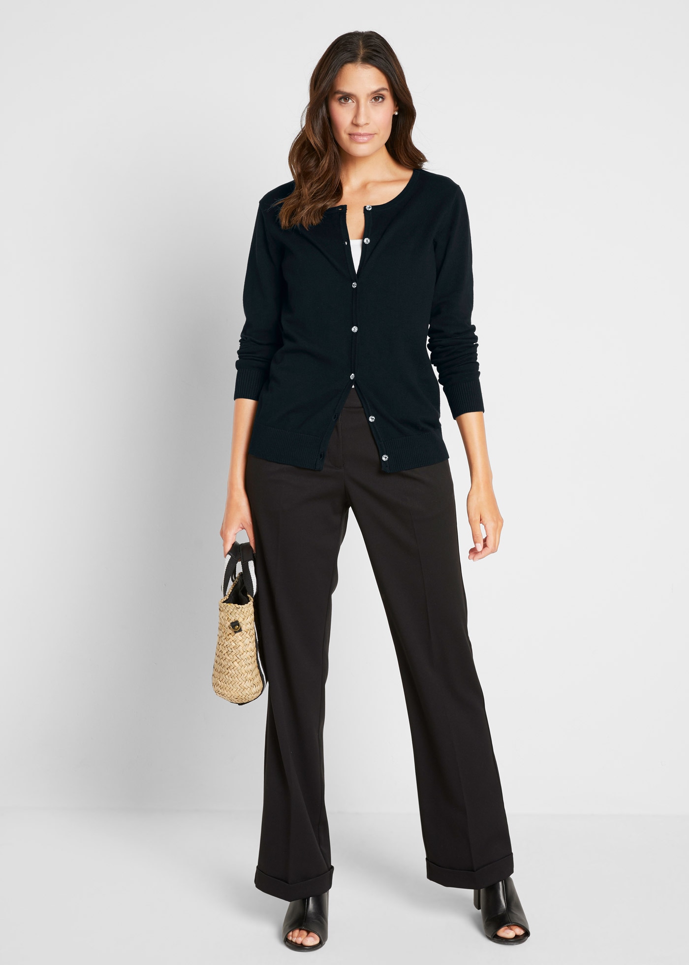 bonprix Strickjacke »Enge Feinstrickjacke«, Enge Feinstrickjacke
