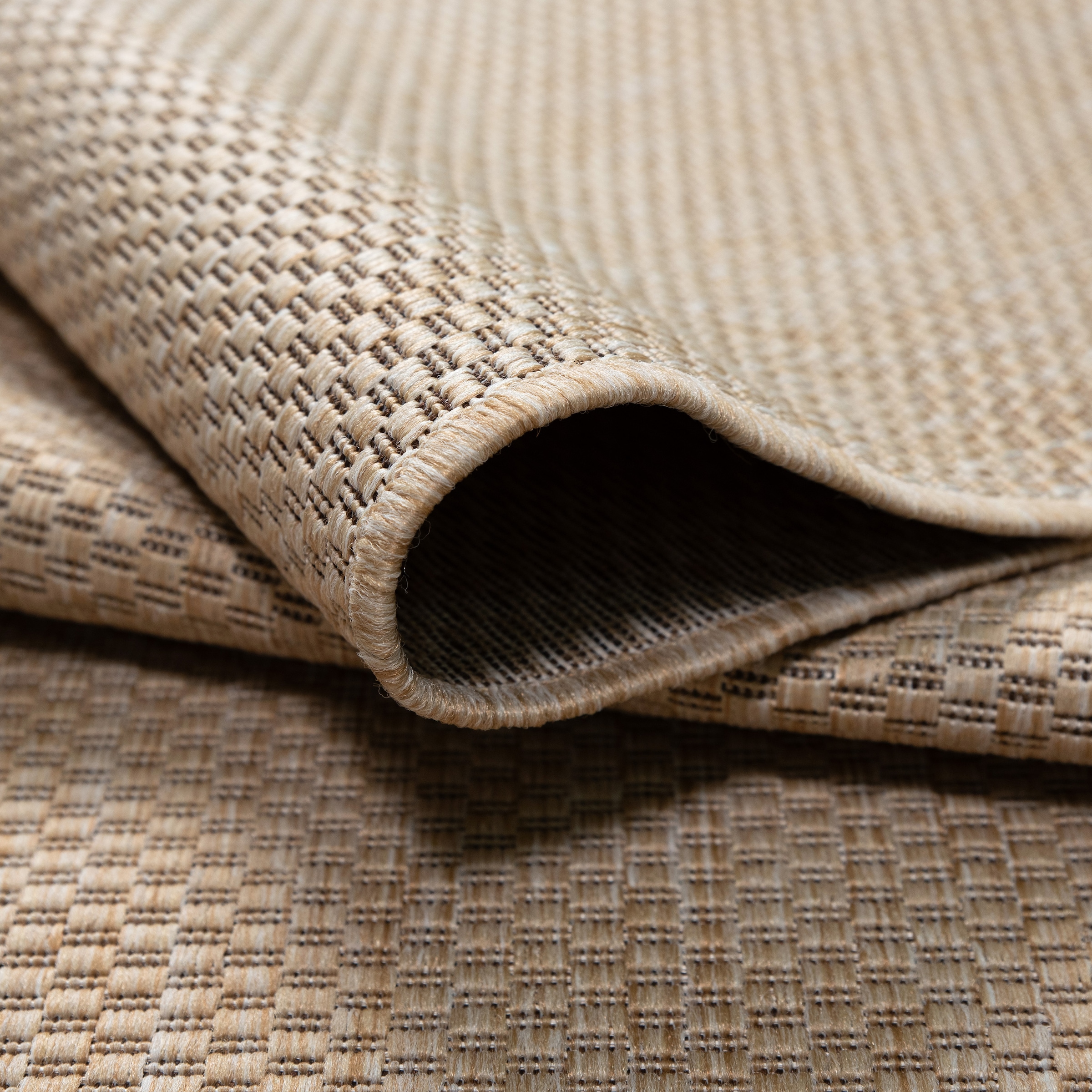 my home Teppich »Venedig auch als Läufer erhältlich«, rechteckig, 4 mm Höhe, In- und Outdoor geeignet, Sisal-Optik, Wetterfest & UV-beständig