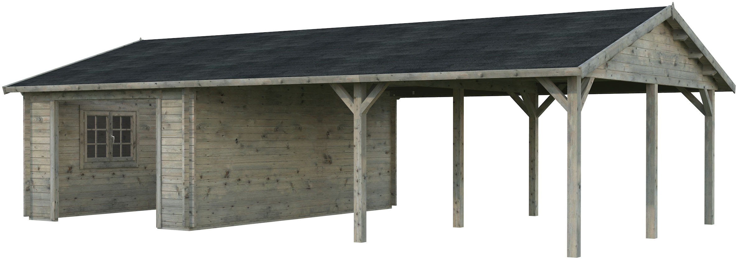 Palmako Garage "Roger, ohne Tor" BxTxH: 1006x619x316 cm