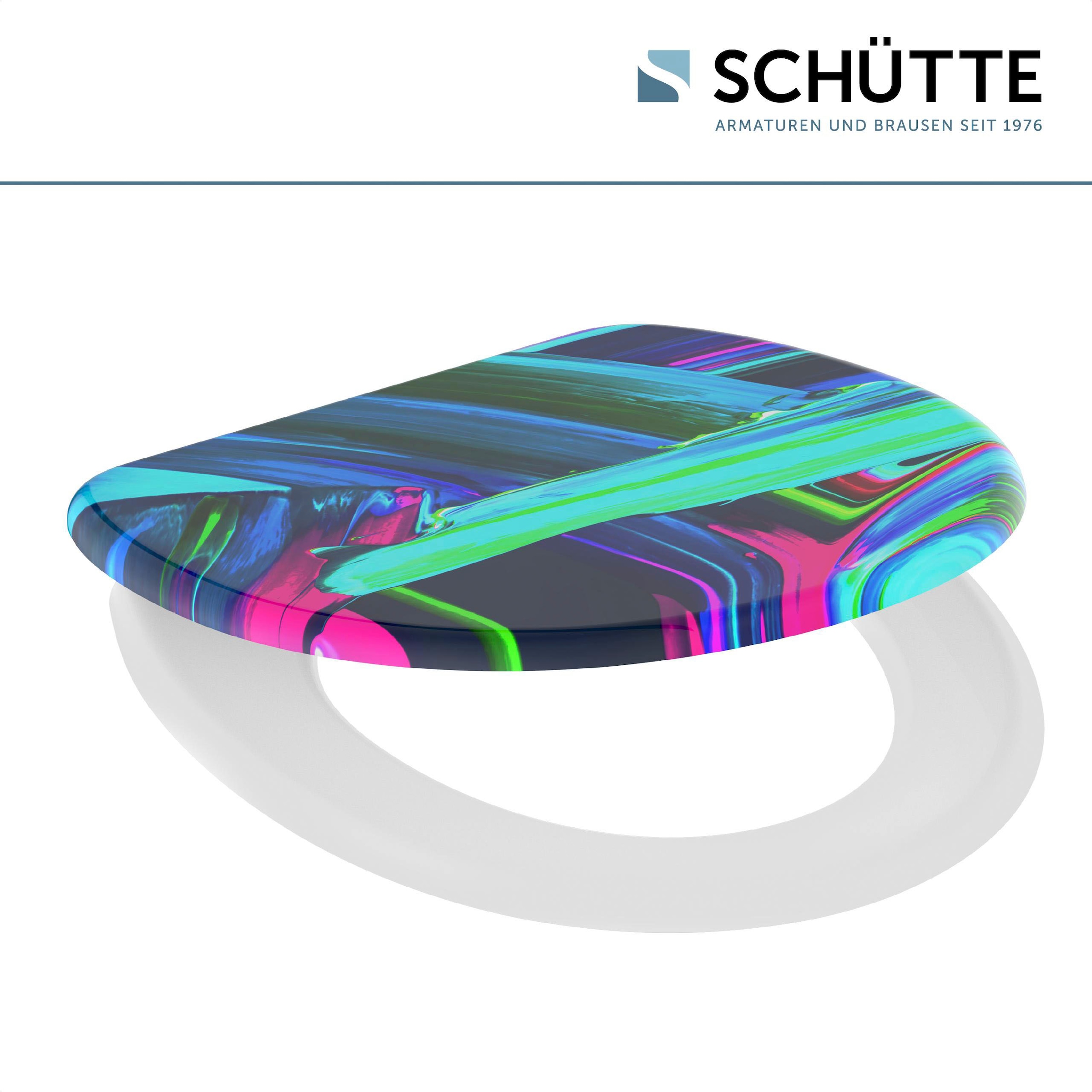 Schütte WC-Sitz "Neon Paint", Duroplast, Absenkautomatik günstig online kaufen