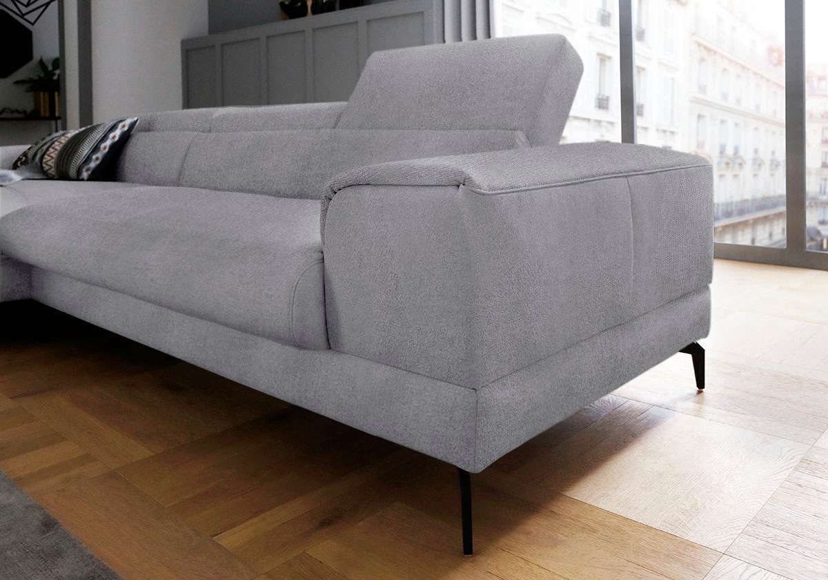 Thumbnail - W.SCHILLIG Ecksofa "piedroo, Designsofa mit tollem Sitzkomfort, L-Form", Kopfteilverstellung, wahlweise mit Sitztiefenve...