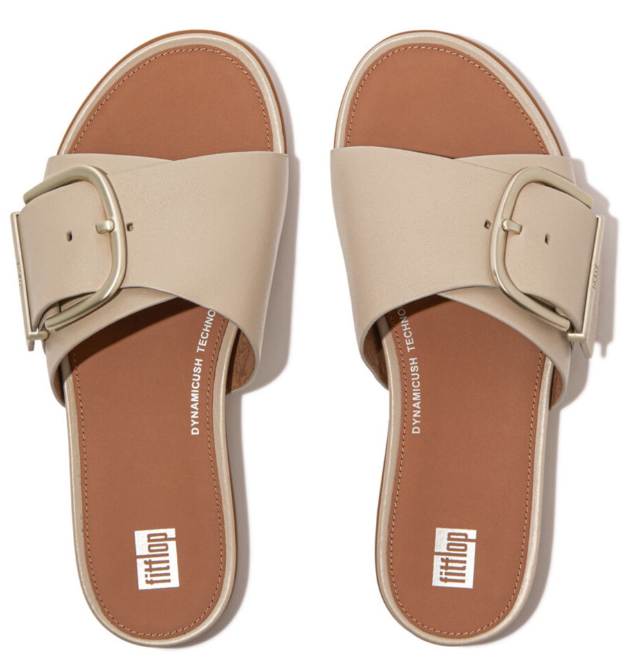 Fitflop Pantolette "GRACIE MAXI-BUCKLE", Sommerschuh, Schlappen, verstellbare Schnalle für tolle Passform