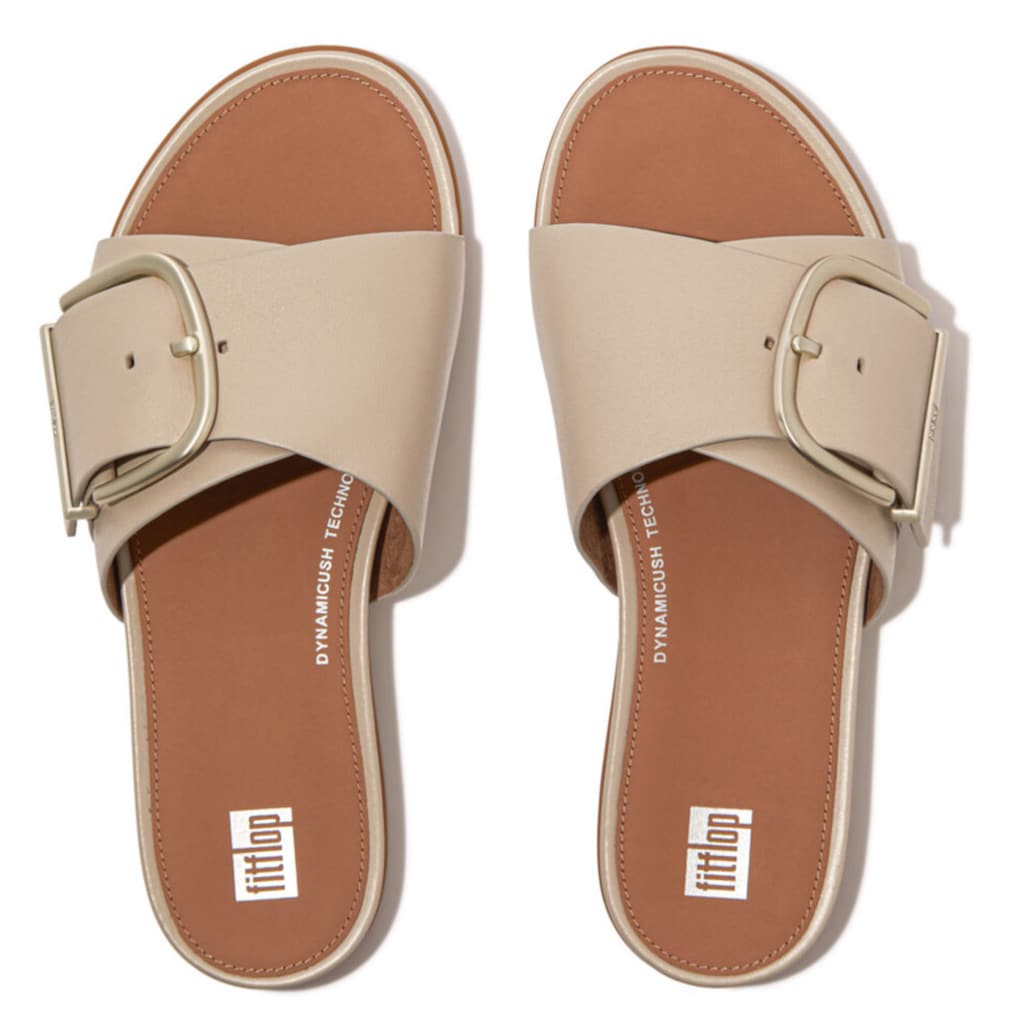 Fitflop Pantolette »GRACIE MAXI-BUCKLE«, Sommerschuh, Schlappen, verstellbare Schnalle für tolle Passform